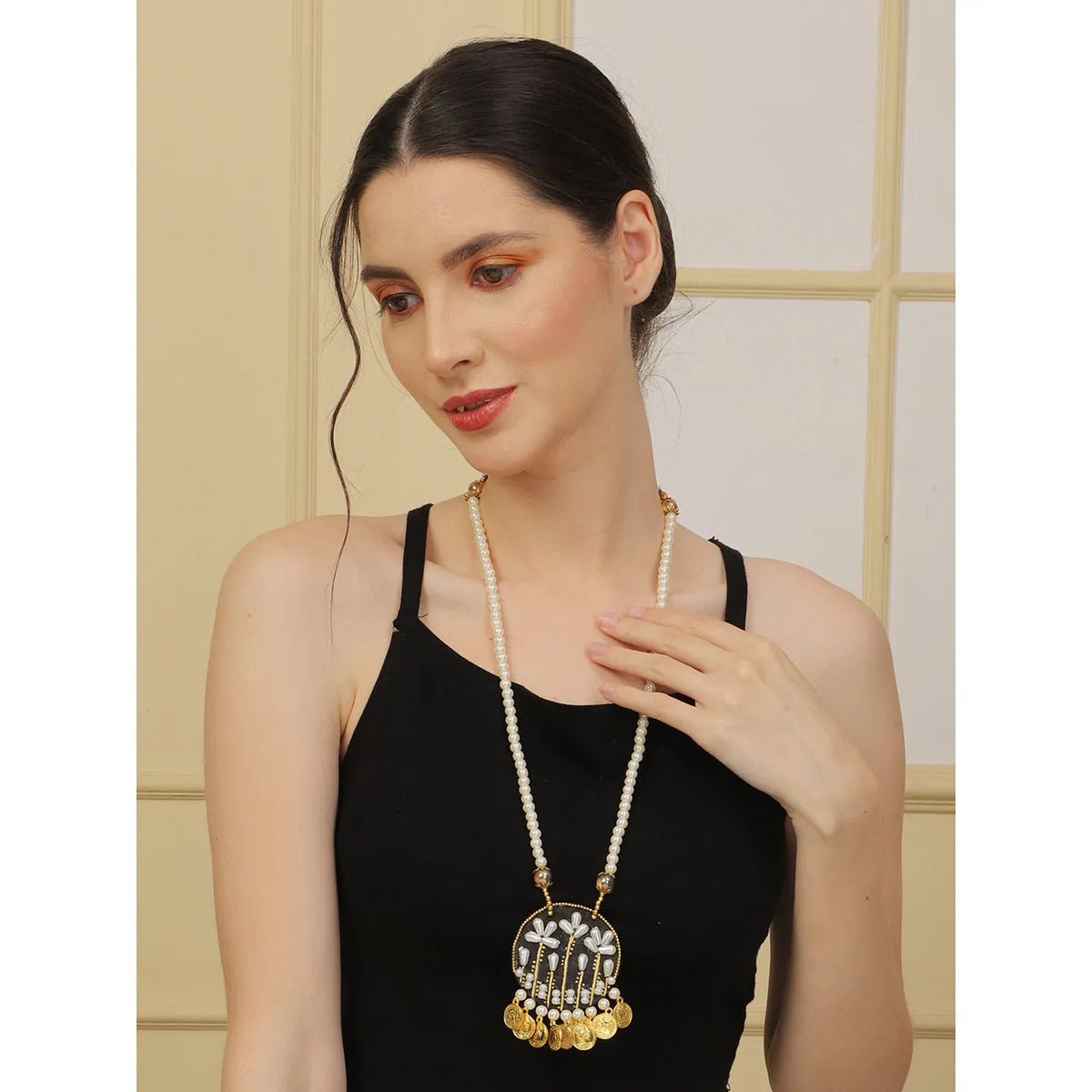 Ivory Classic Multi Color Handmade (Necklace) HM - NP - 020 - KHOJ.CITY