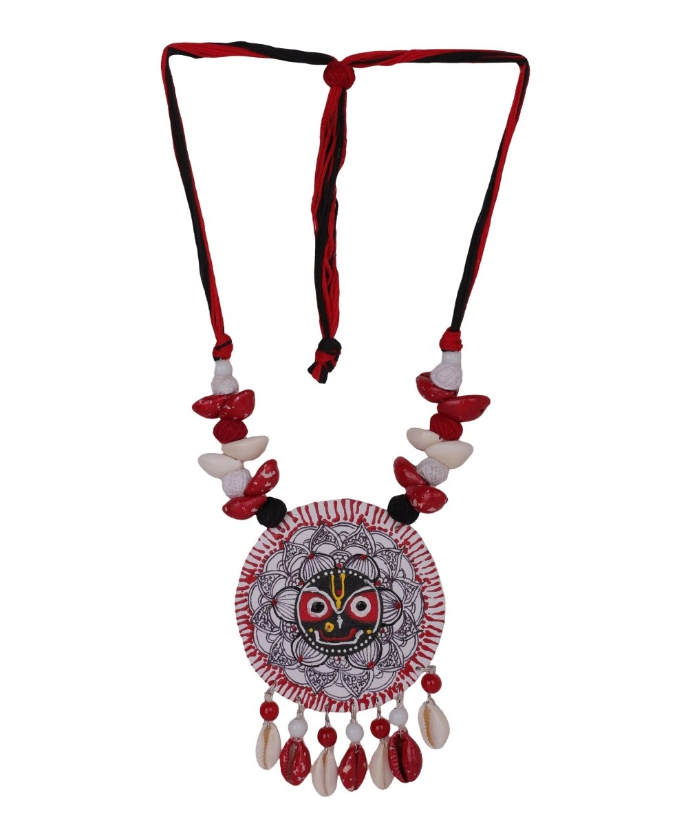 Jagabandhu Traditional Multi Color Hand Painted (Necklace Set) HP - NP - 191 - KHOJ.CITY