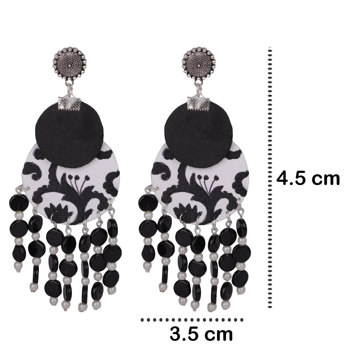 Jet Black Classic Multi Color Hand Painted (Necklace Set) HP - NP - 192 - KHOJ.CITY