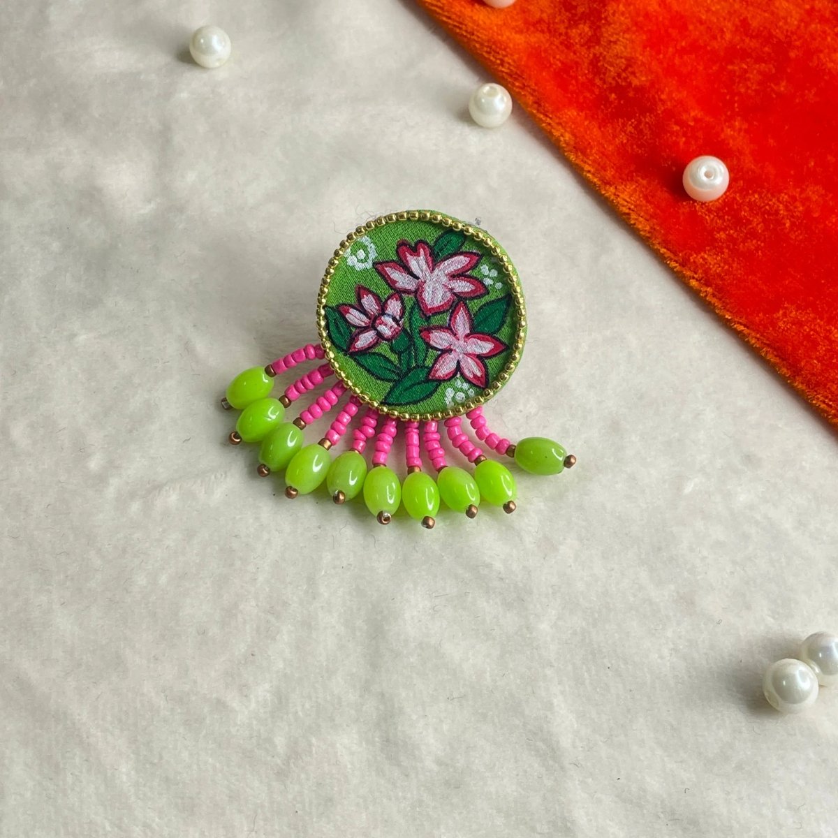 Jinni Classic Multi Color Hand Painted (Ring) HP - RG - 007 - KHOJ.CITY