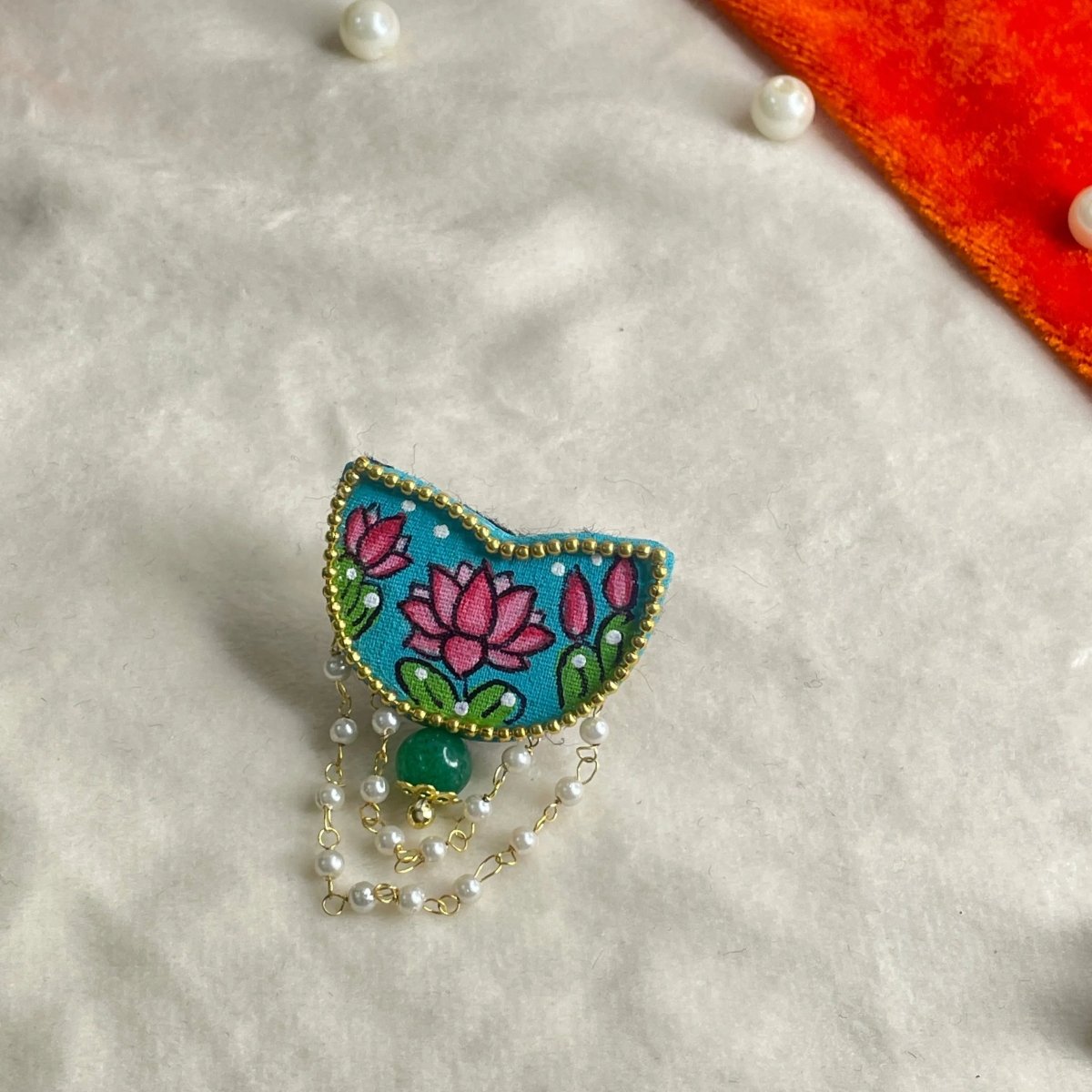 Kaatyayani Classic Multi Color Hand Painted (Ring) HP - RG - 014 - KHOJ.CITY