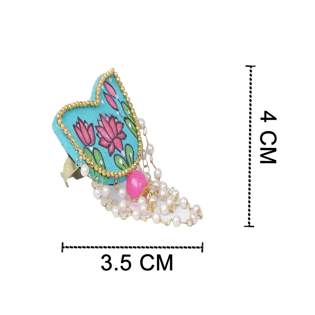 Kaatyayani Classic Multi Color Hand Painted (Ring) HP - RG - 014 - KHOJ.CITY