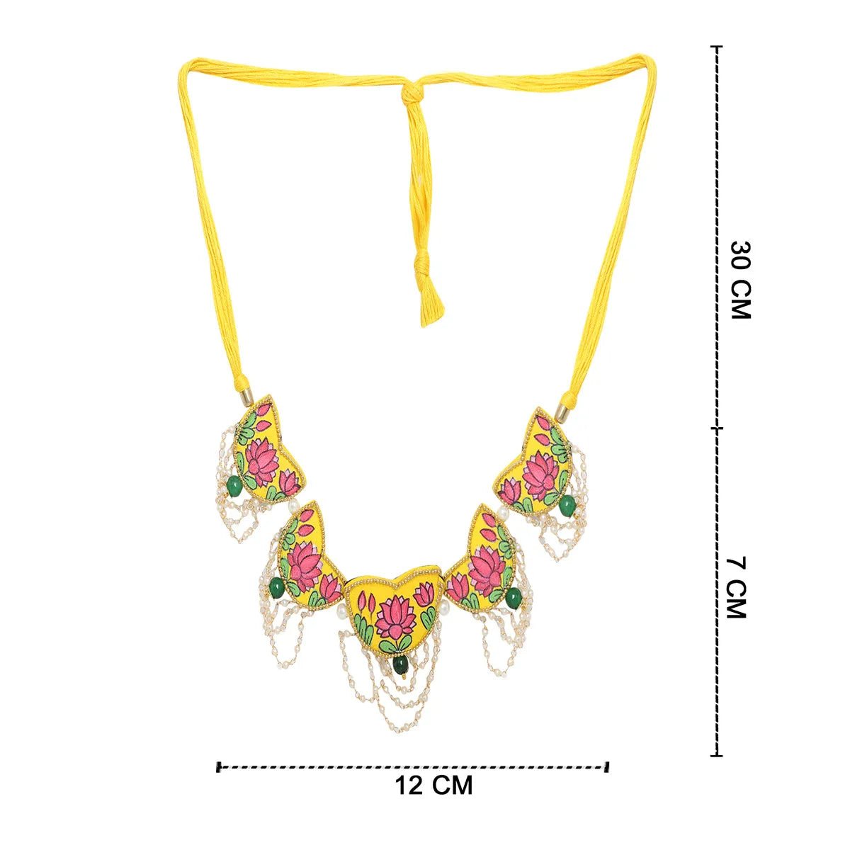 Kaatyayani Haldi Classic Multi Color Hand Painted (Choker) HP - NP - 051 - KHOJ.CITY