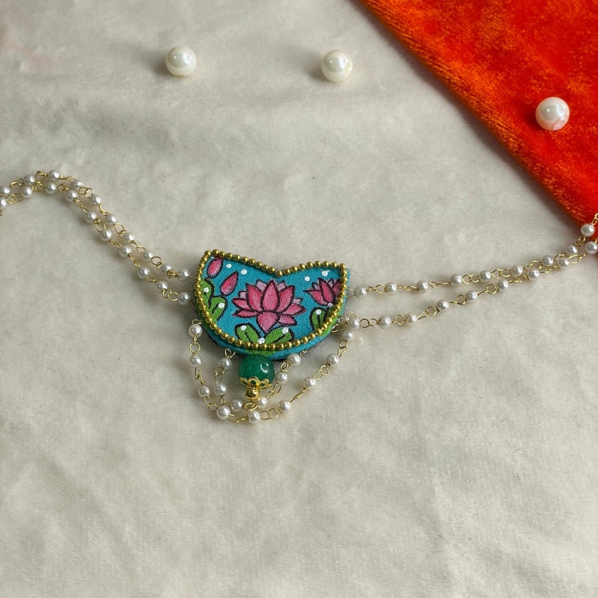 Kaatyayani Traditional Teal Blue Hand Painted (Bracelet) HP - BR - 015 - KHOJ.CITY