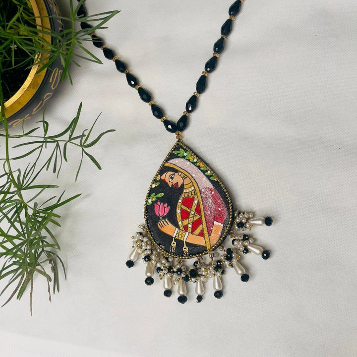 Kali Black Classic Hand Painted (Necklace) HP-NP-061
