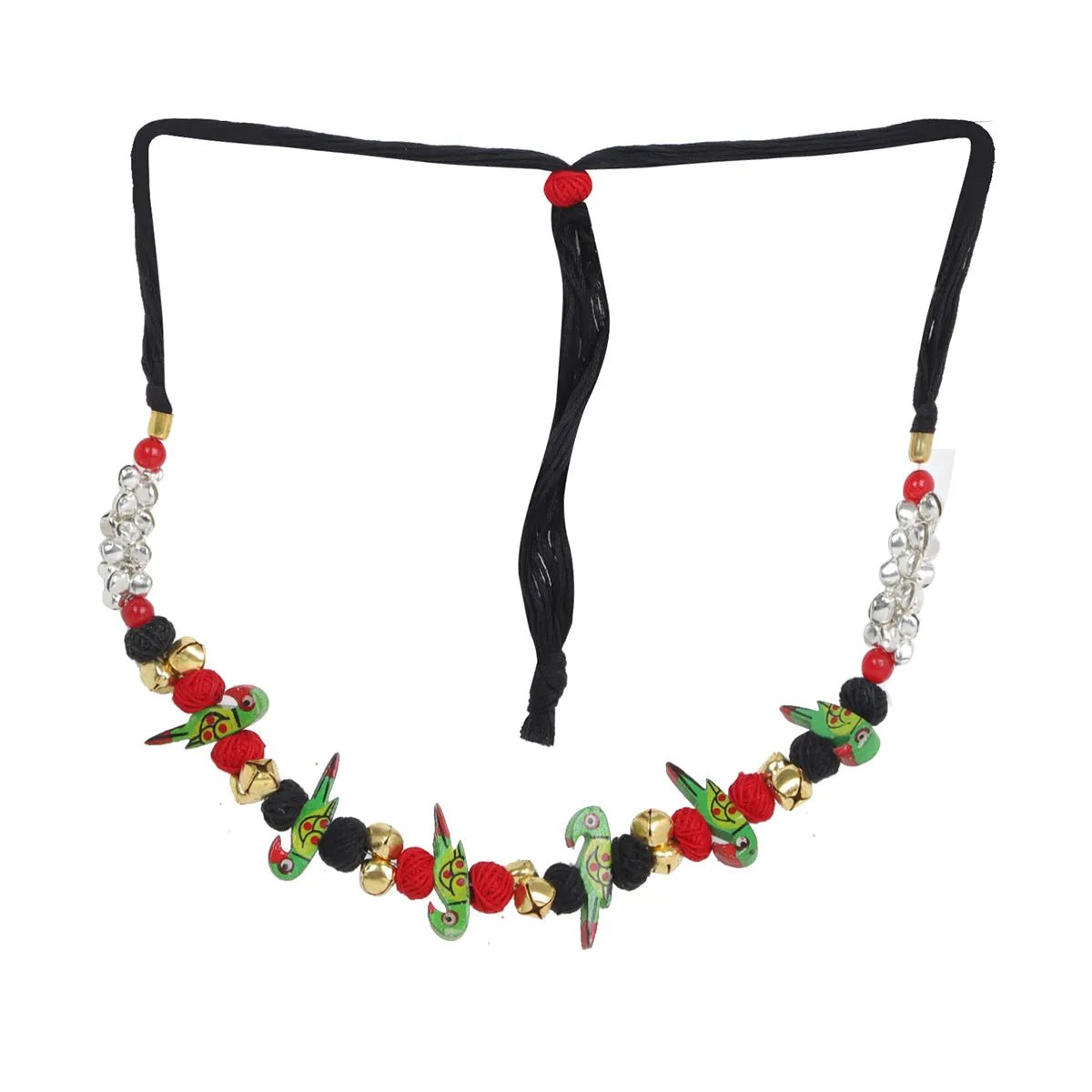 Keers Parrot Bohemian Multi Color Handmade (Choker Set) HM - NP - 007 - KHOJ.CITY