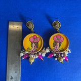 khoj city Alzena Handpainted Earrings)