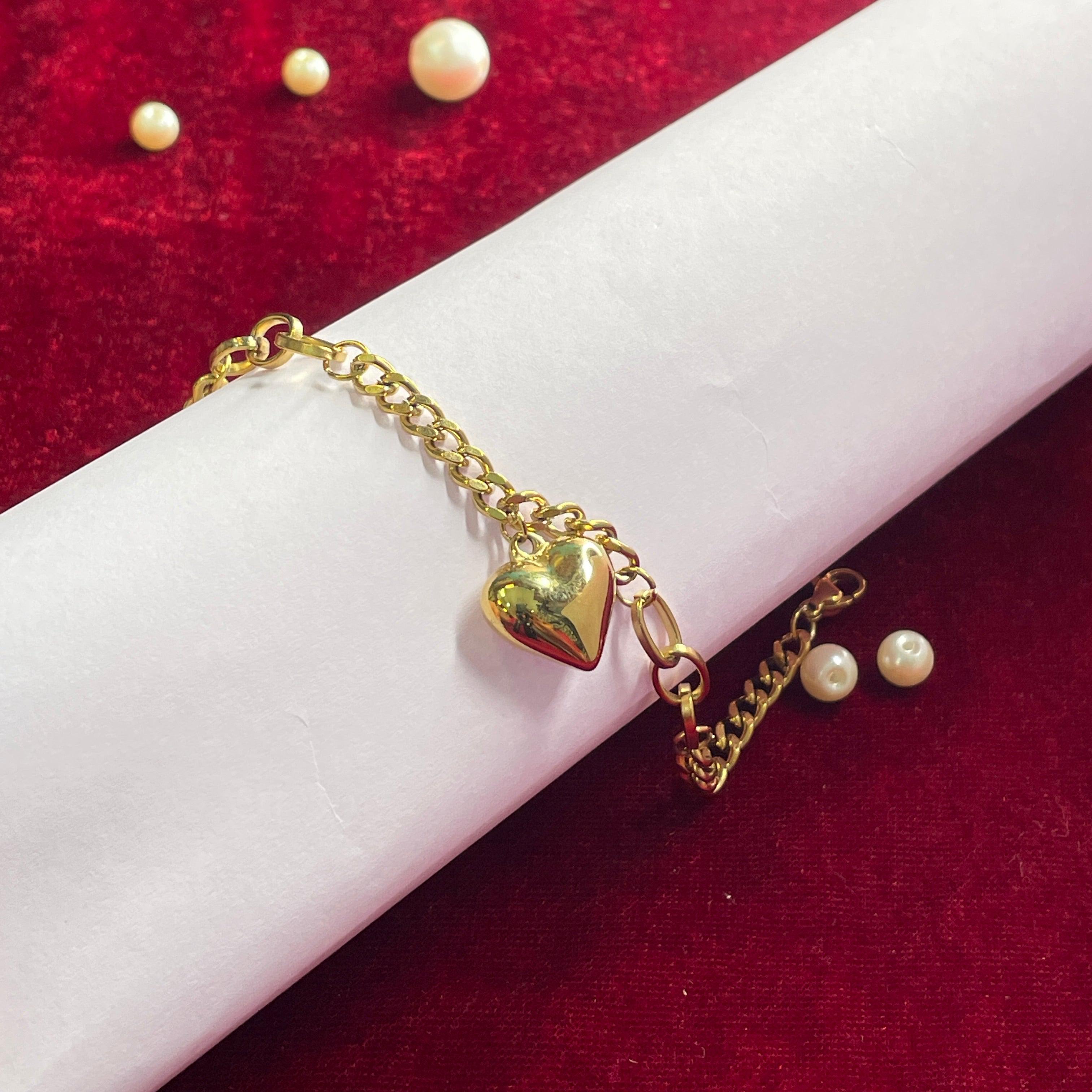 Daily Wear Anti Tarnish Chain Bracelet Jewelry Code - 028 - KHOJ.CITY