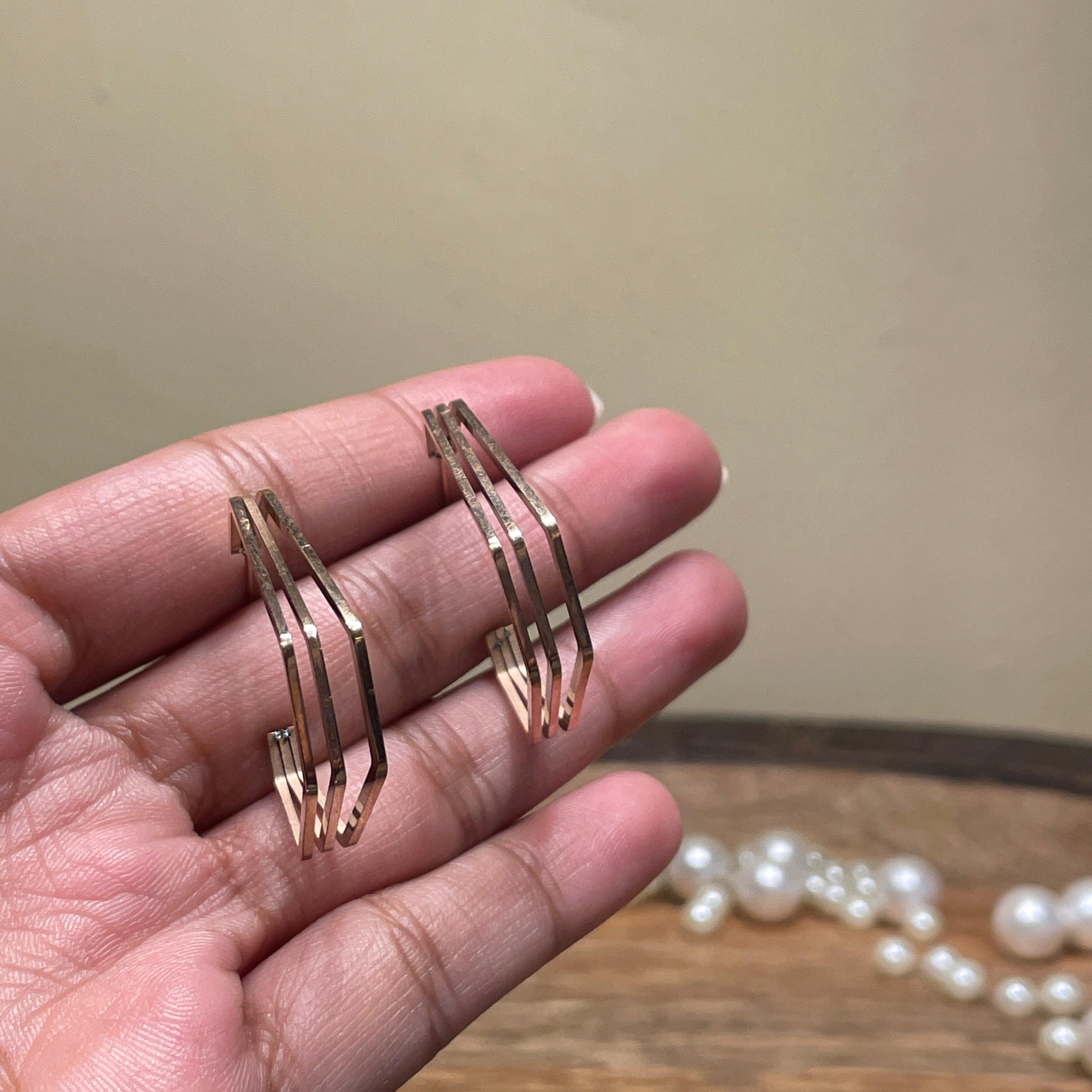 Daily Wear Anti Tarnish Earring Jewelry Code - 097 - KHOJ.CITY