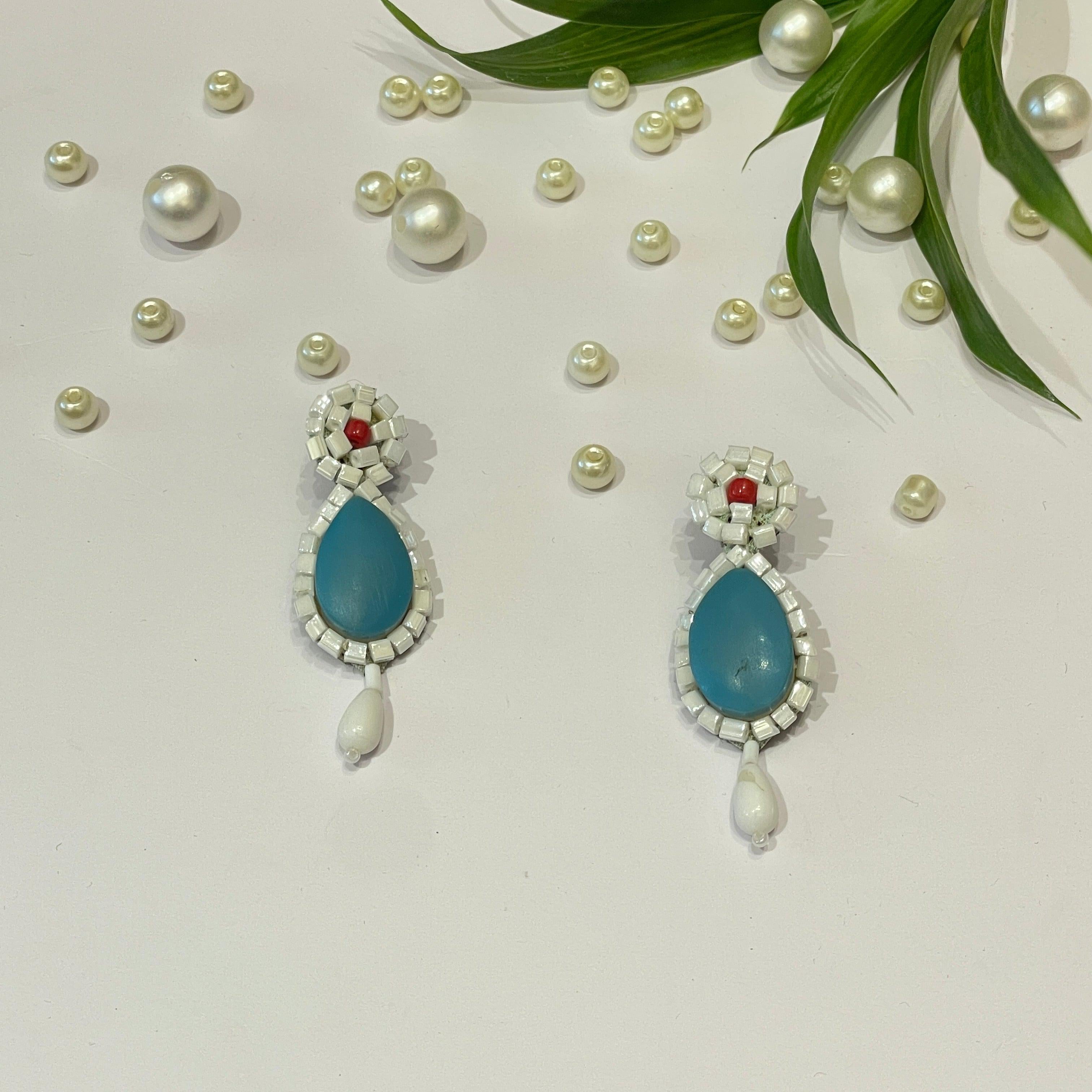 Handmade Embroidered (Earring) UNITED BY CRAFT - 278 - KHOJ.CITY