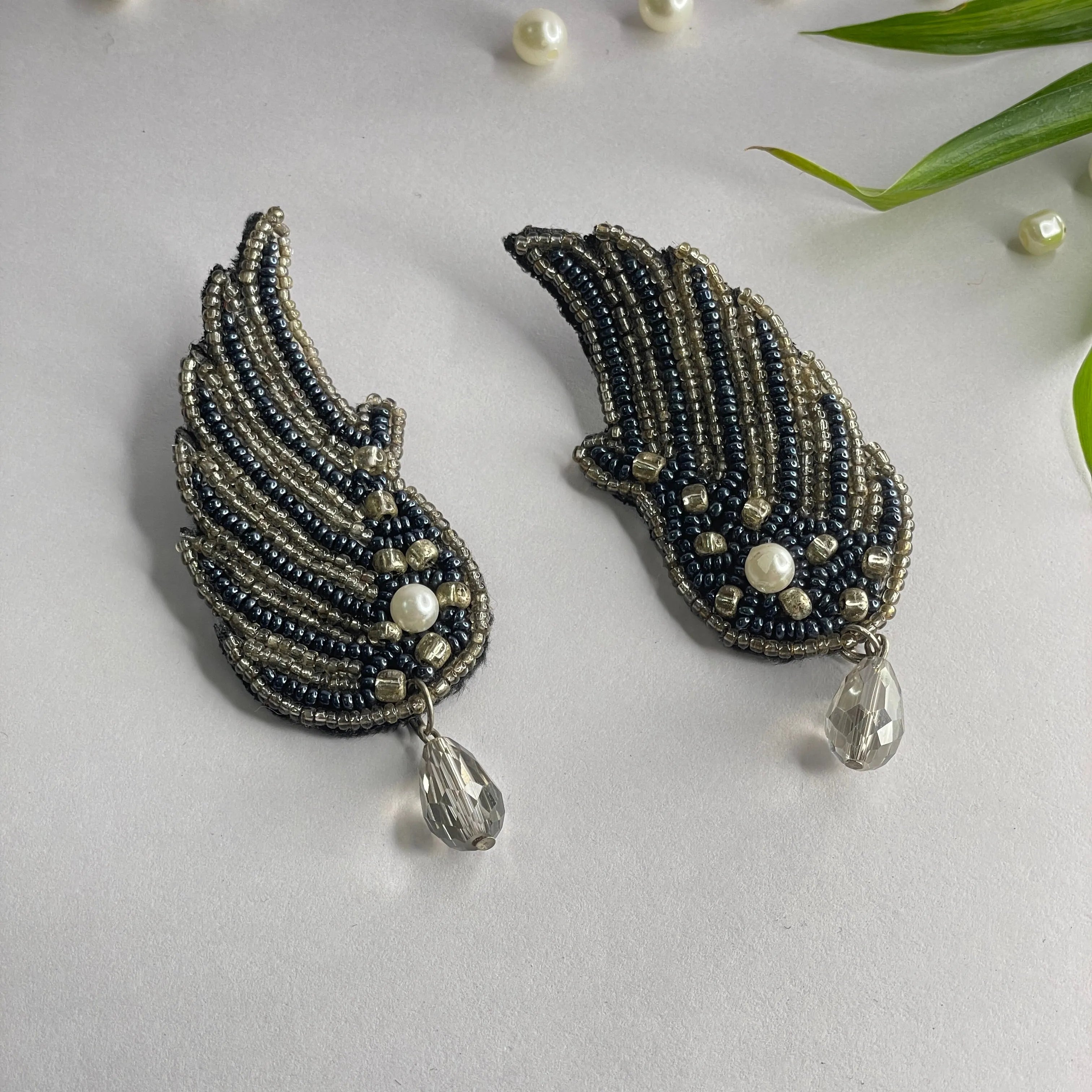 Handmade Embroidered (Earring ) United By Craft - 551 - KHOJ.CITY