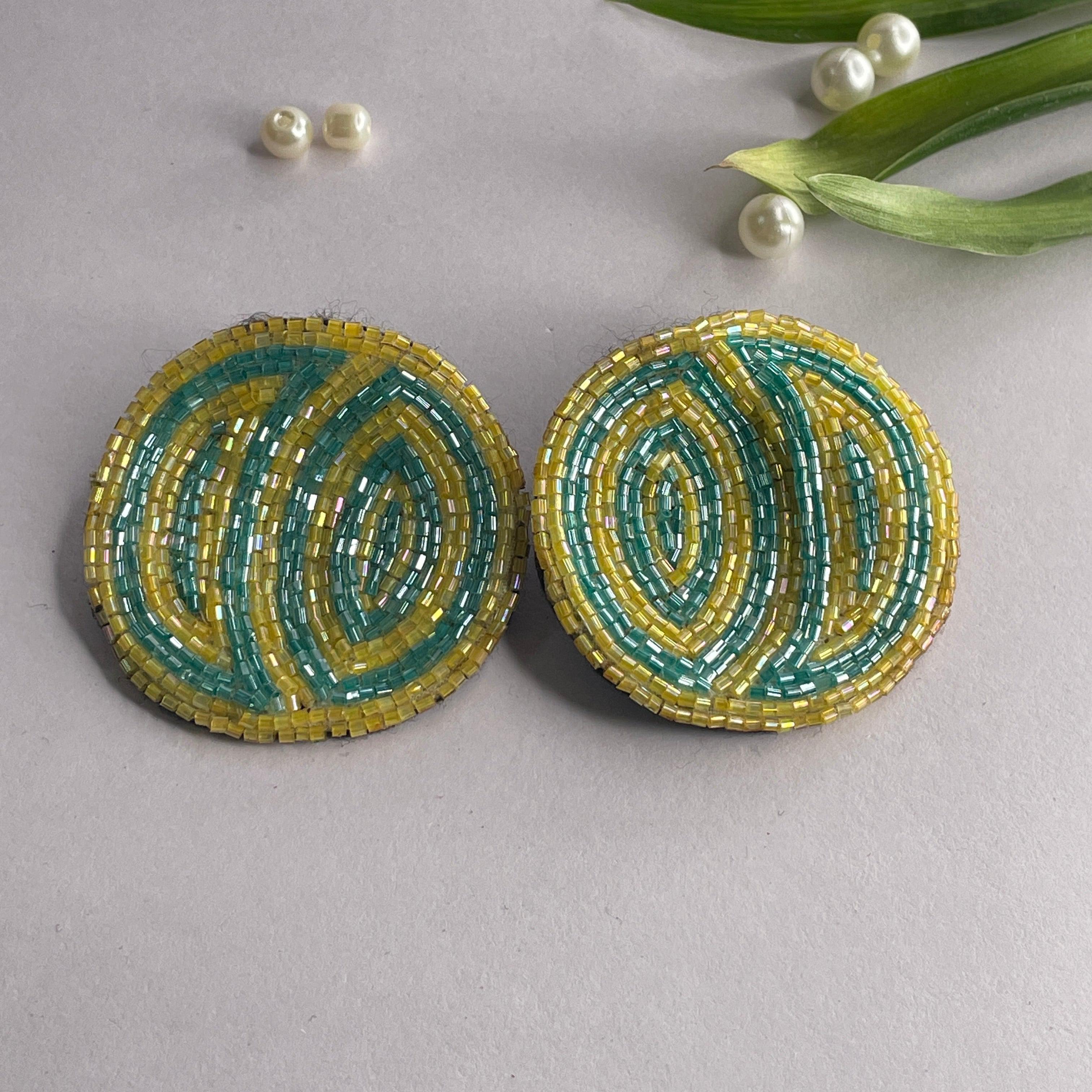 Handmade Embroidered (Earring ) United By Craft - 567 - KHOJ.CITY