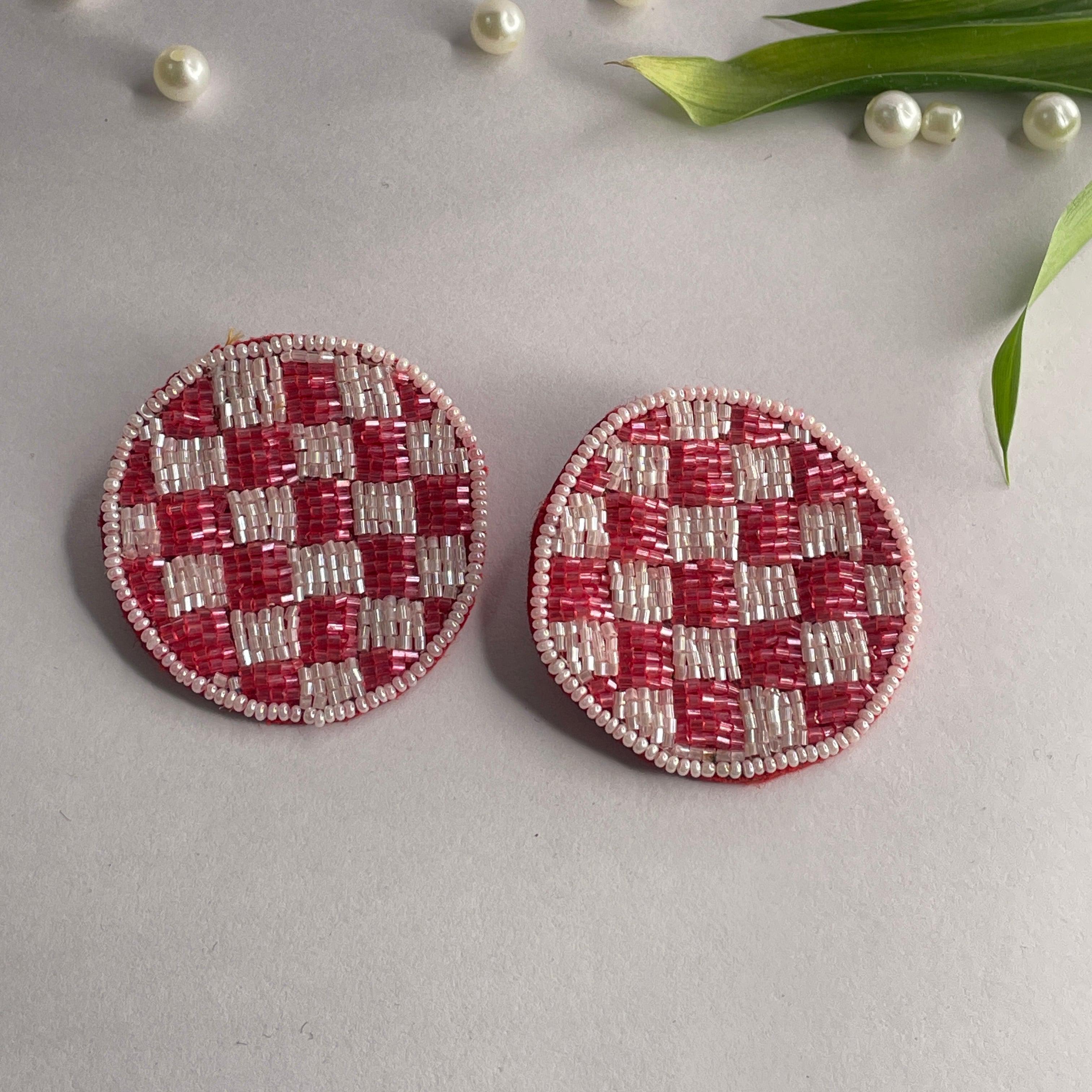 Handmade Embroidered (Earring ) United By Craft - 584 - KHOJ.CITY