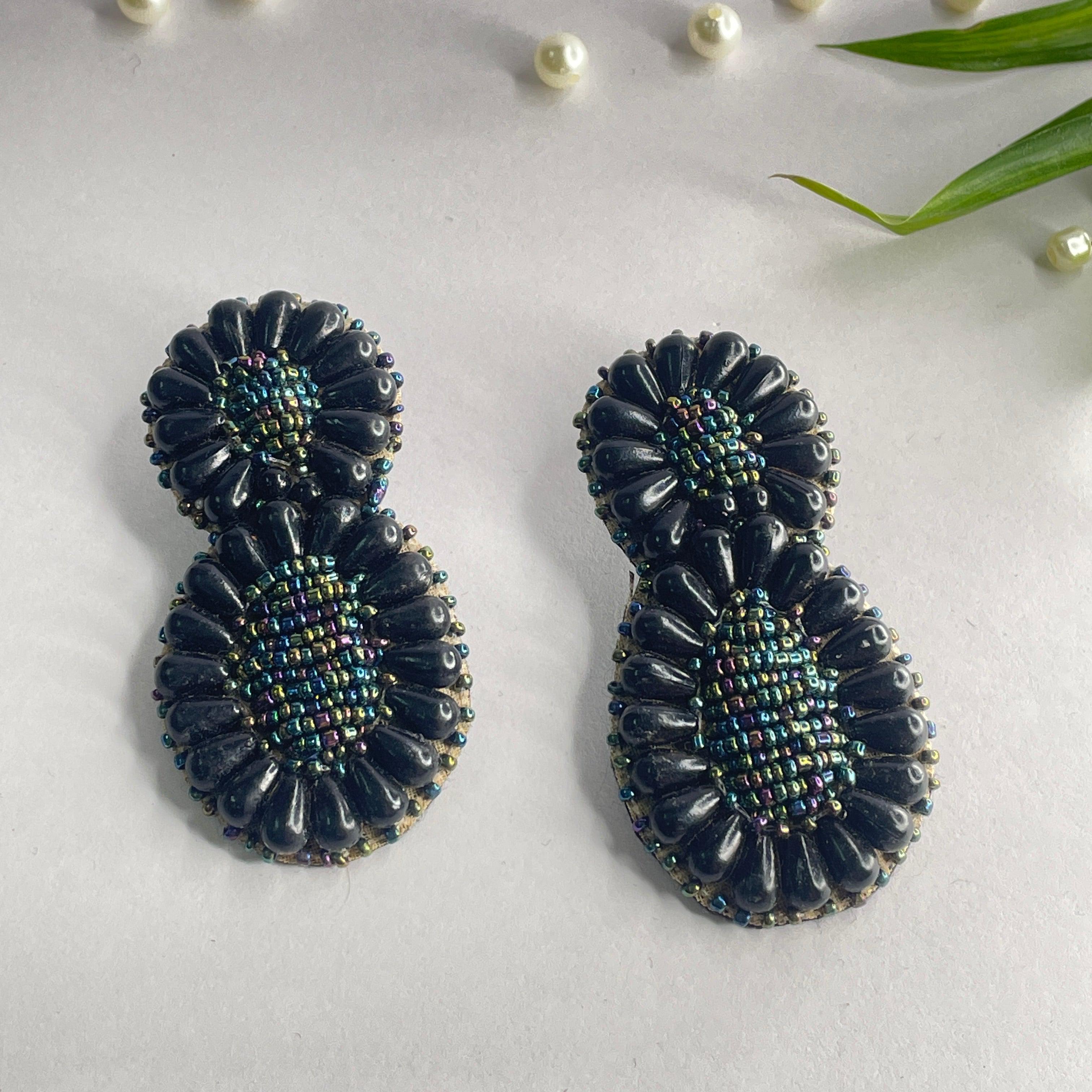 Handmade Embroidered (Earring ) United By Craft - 600 - KHOJ.CITY