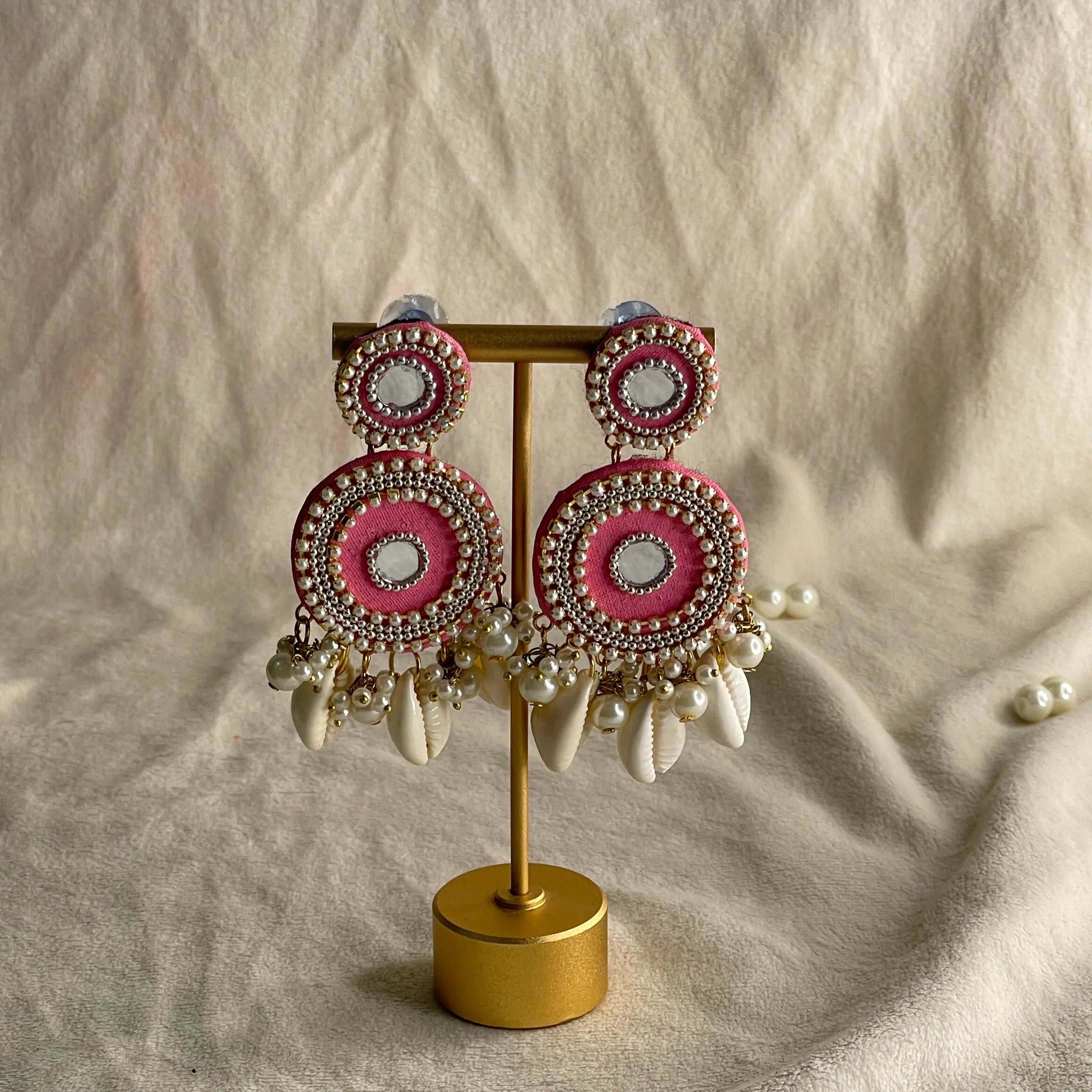 Blush Traditional Multi Color Handmade Drop (Earrings) HM-ER-053 - KHOJ.CITY