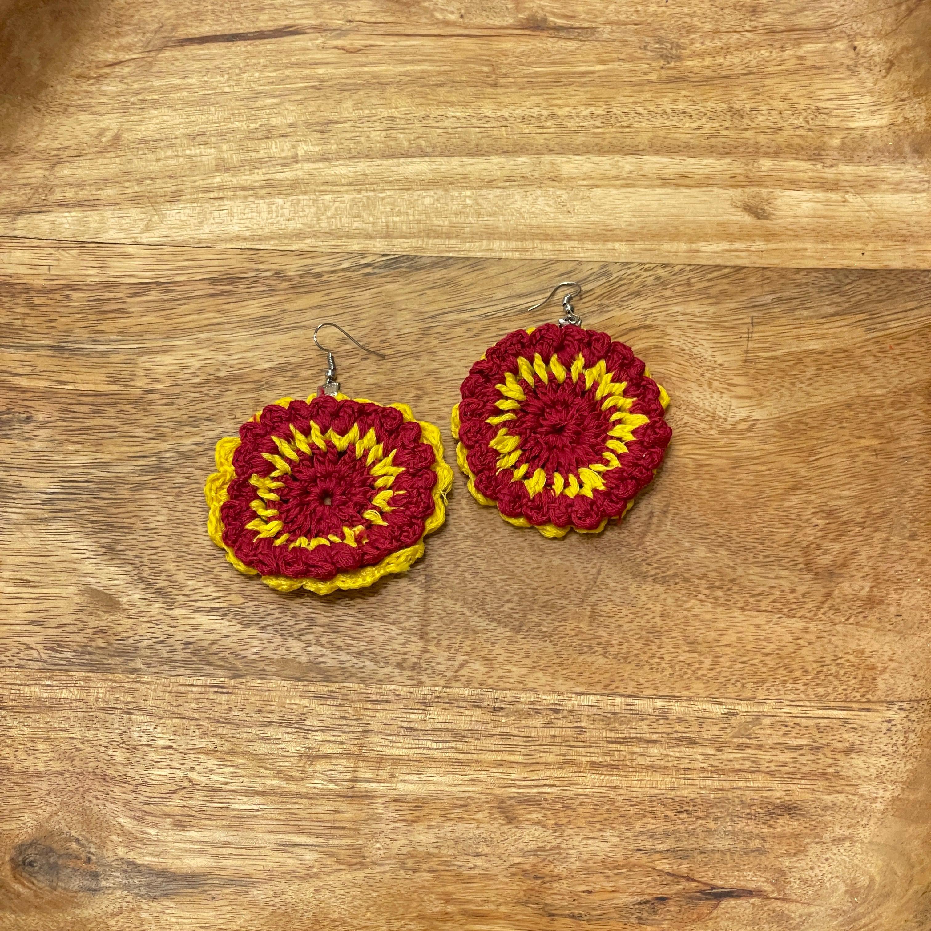 Handmade Crochet (Earring ) United By Craft - 003 - KHOJ.CITY