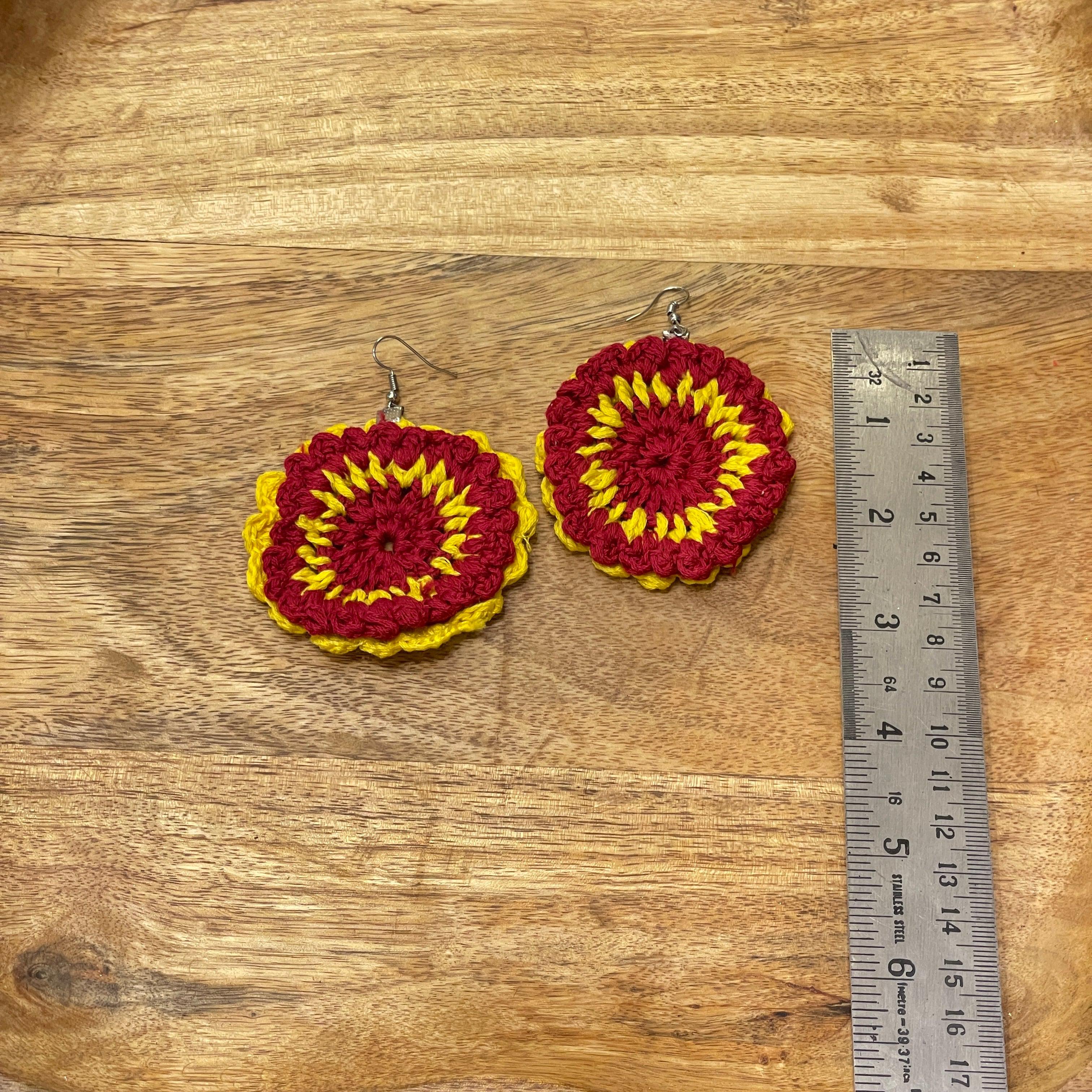 Handmade Crochet (Earring ) United By Craft - 003 - KHOJ.CITY