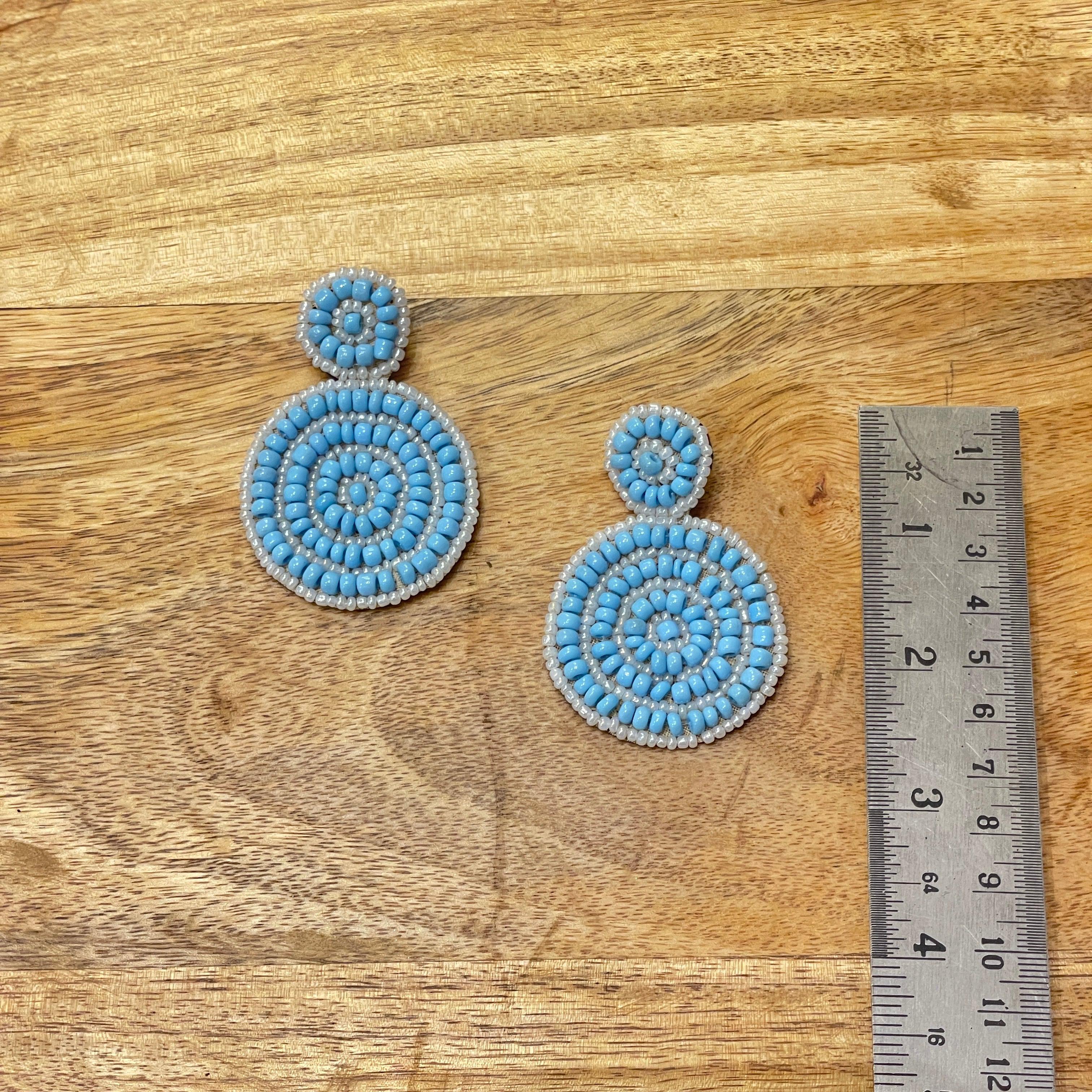 Handmade Embroidered (Earring) United By Craft - 037 - KHOJ.CITY