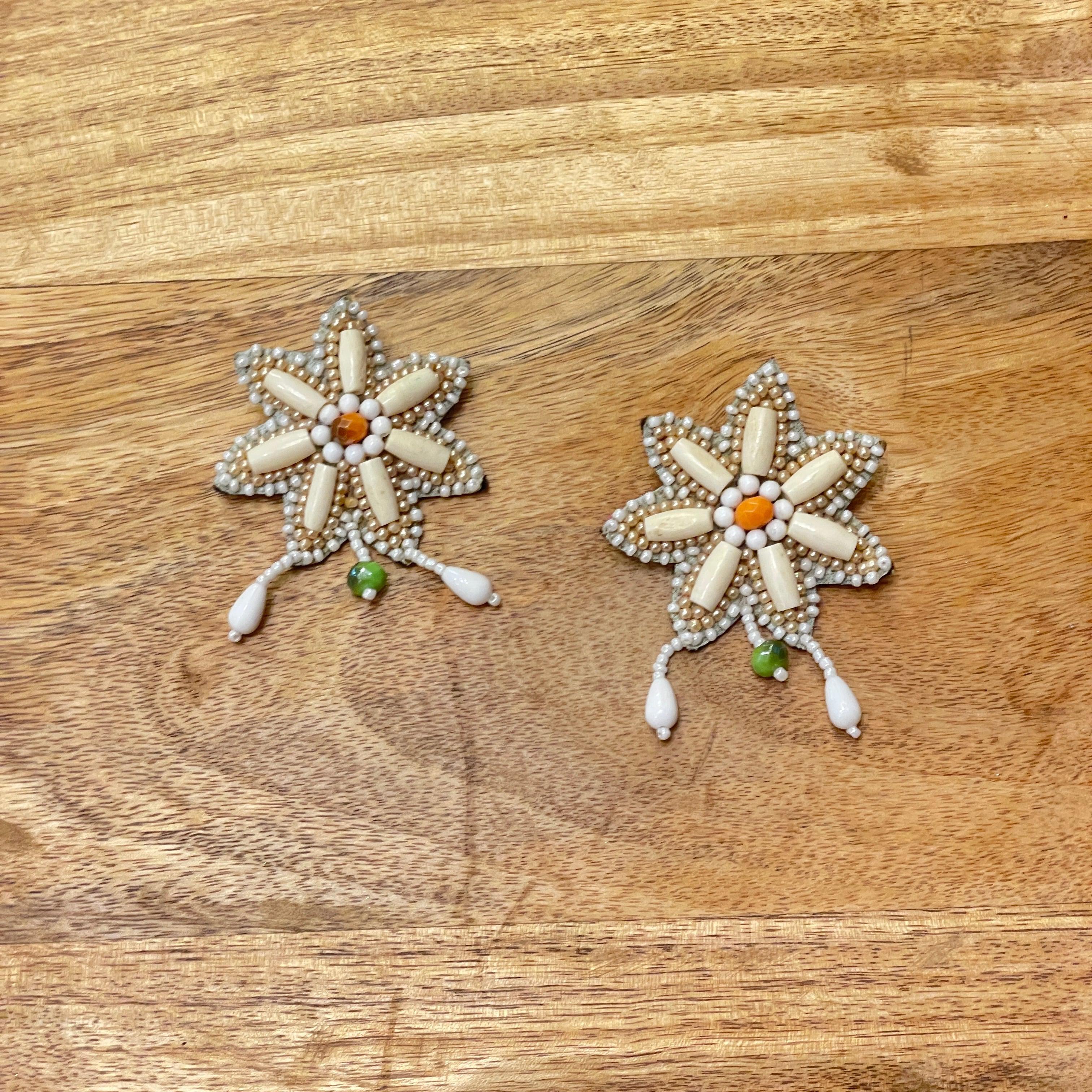 Handmade Embroidered (Earring) United By Craft - 040 - KHOJ.CITY