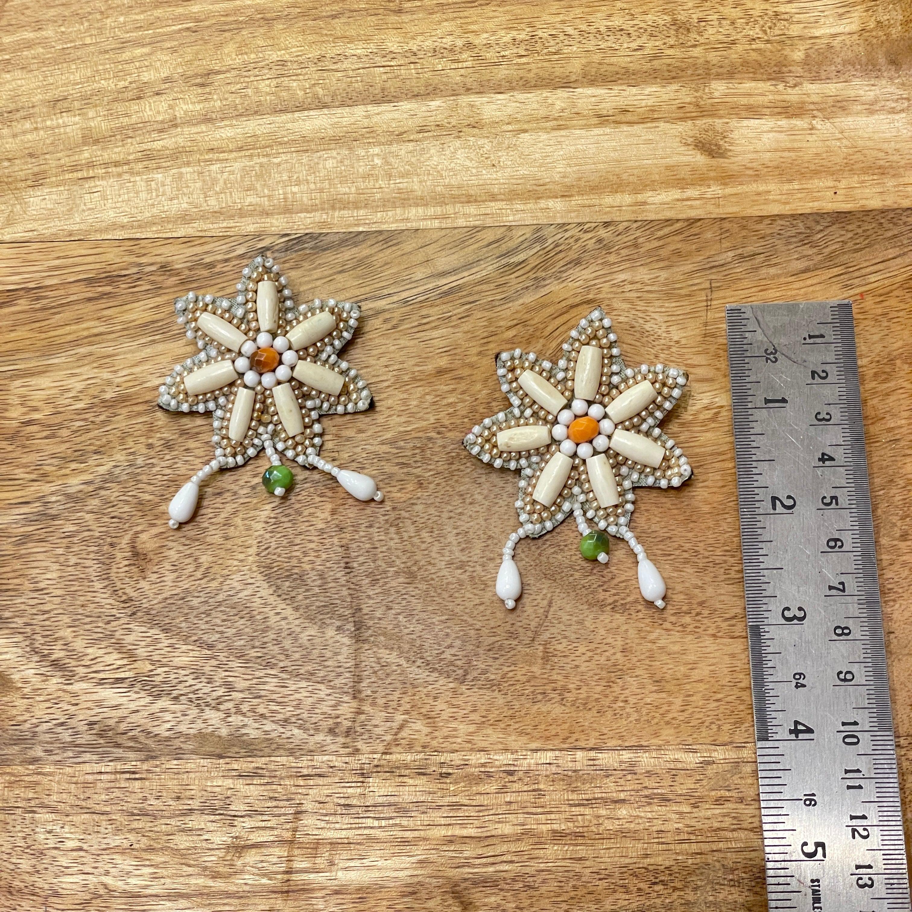 Handmade Embroidered (Earring) United By Craft - 040 - KHOJ.CITY