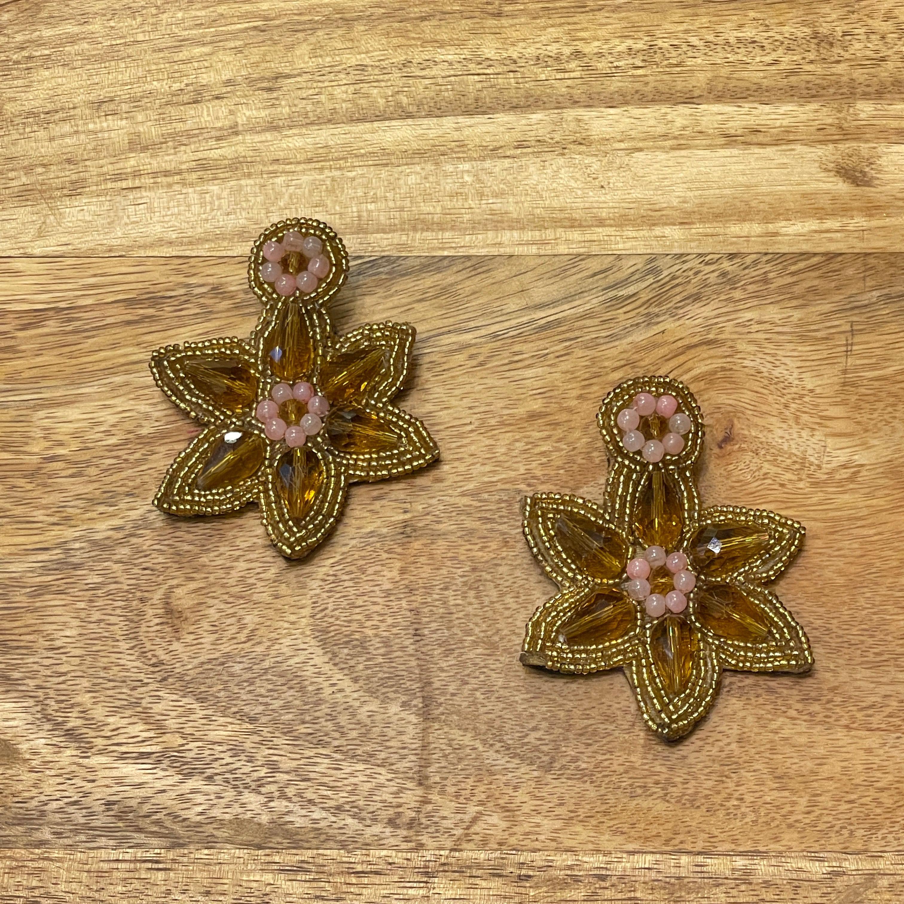 Handmade Embroidered (Earring ) United By Craft - 053 - KHOJ.CITY