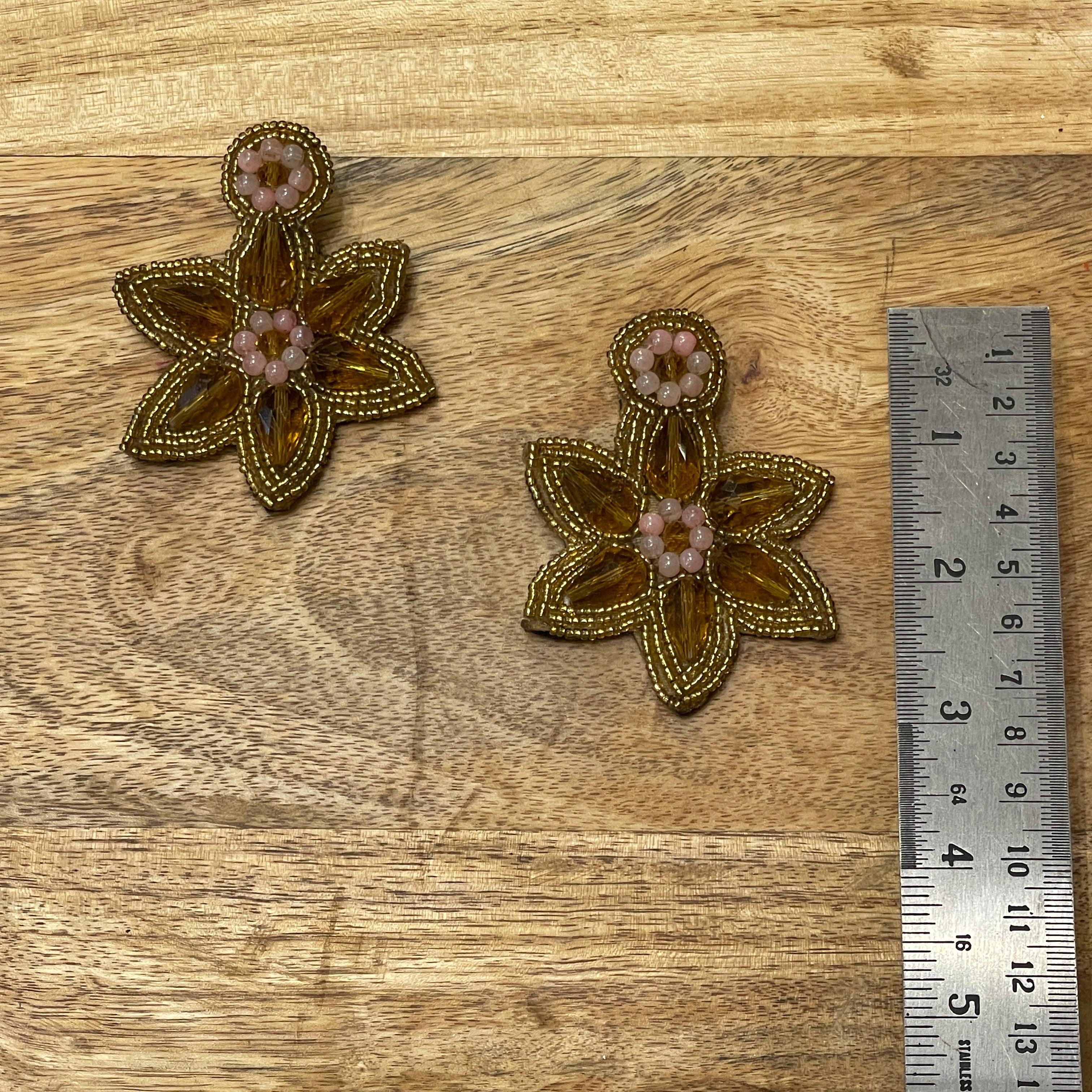 Handmade Embroidered (Earring ) United By Craft - 053 - KHOJ.CITY