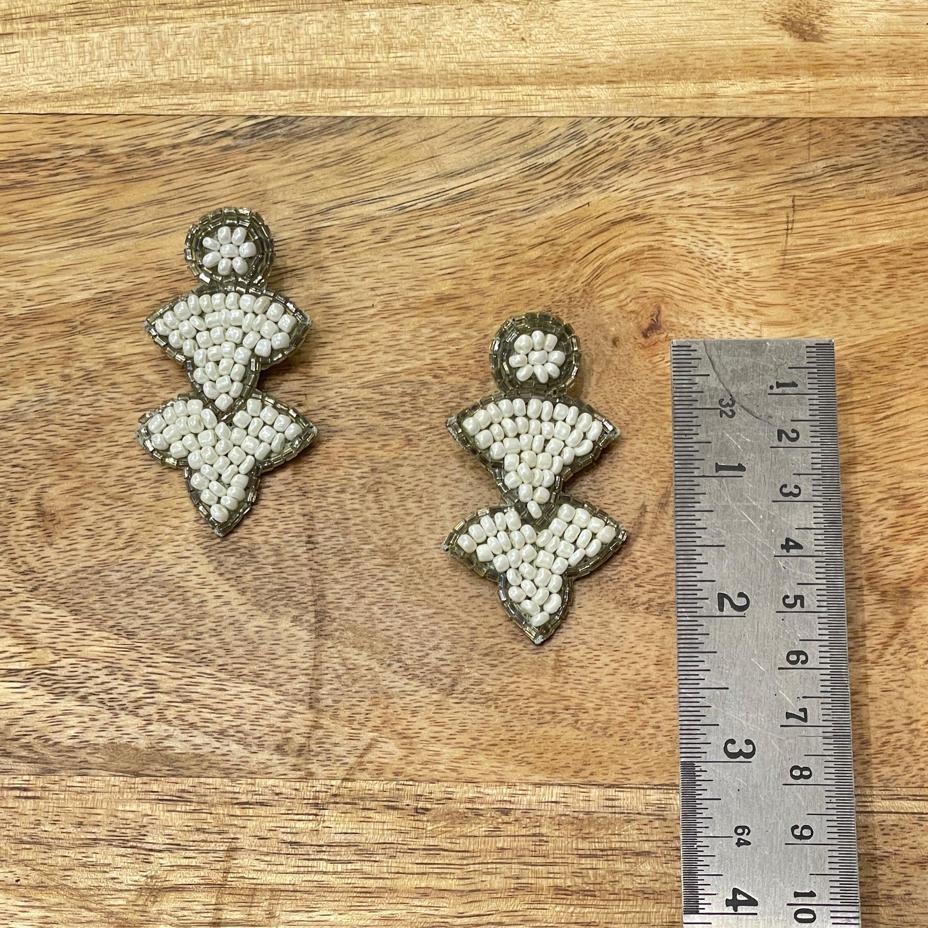 Handmade Embroidered (Earring ) United By Craft - 057 - KHOJ.CITY