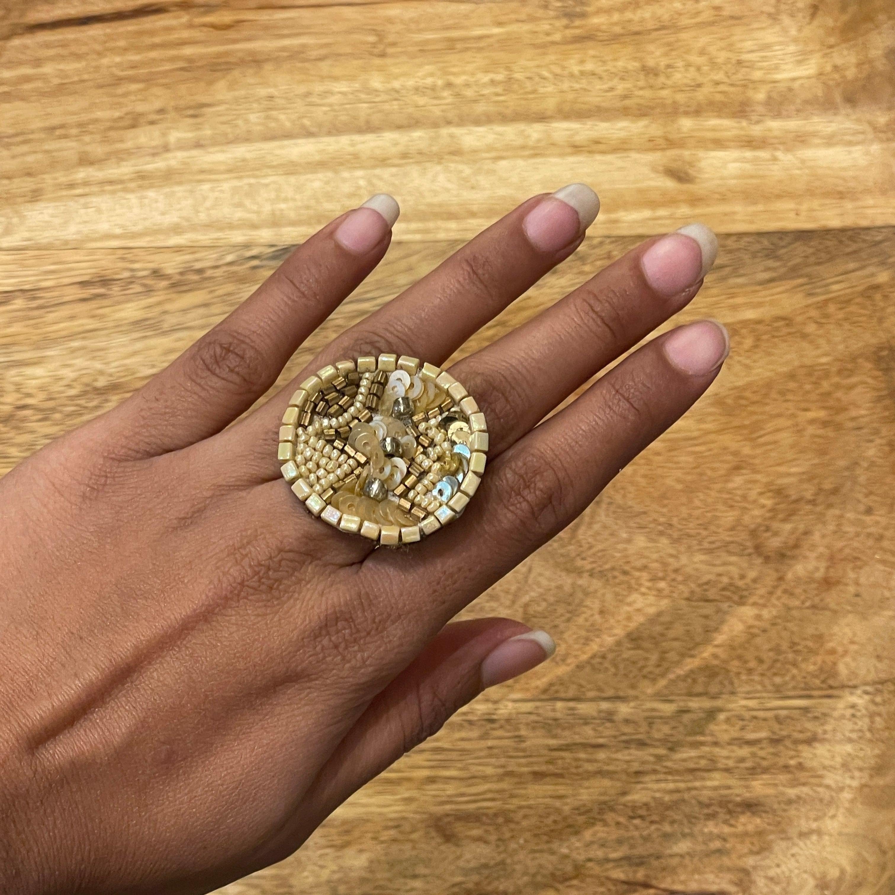 khoj city Handpainted (Ring)  United By Craft - 064