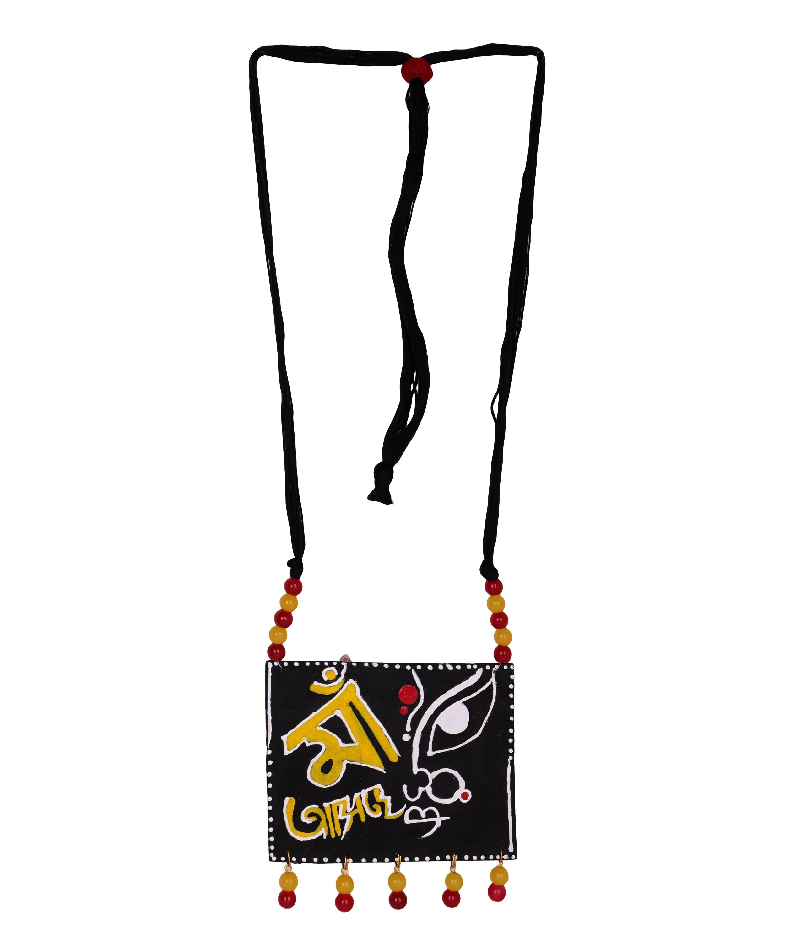 Maa Classic Multi Color Hand Painted (Necklace) HP-NP-057 - KHOJ.CITY