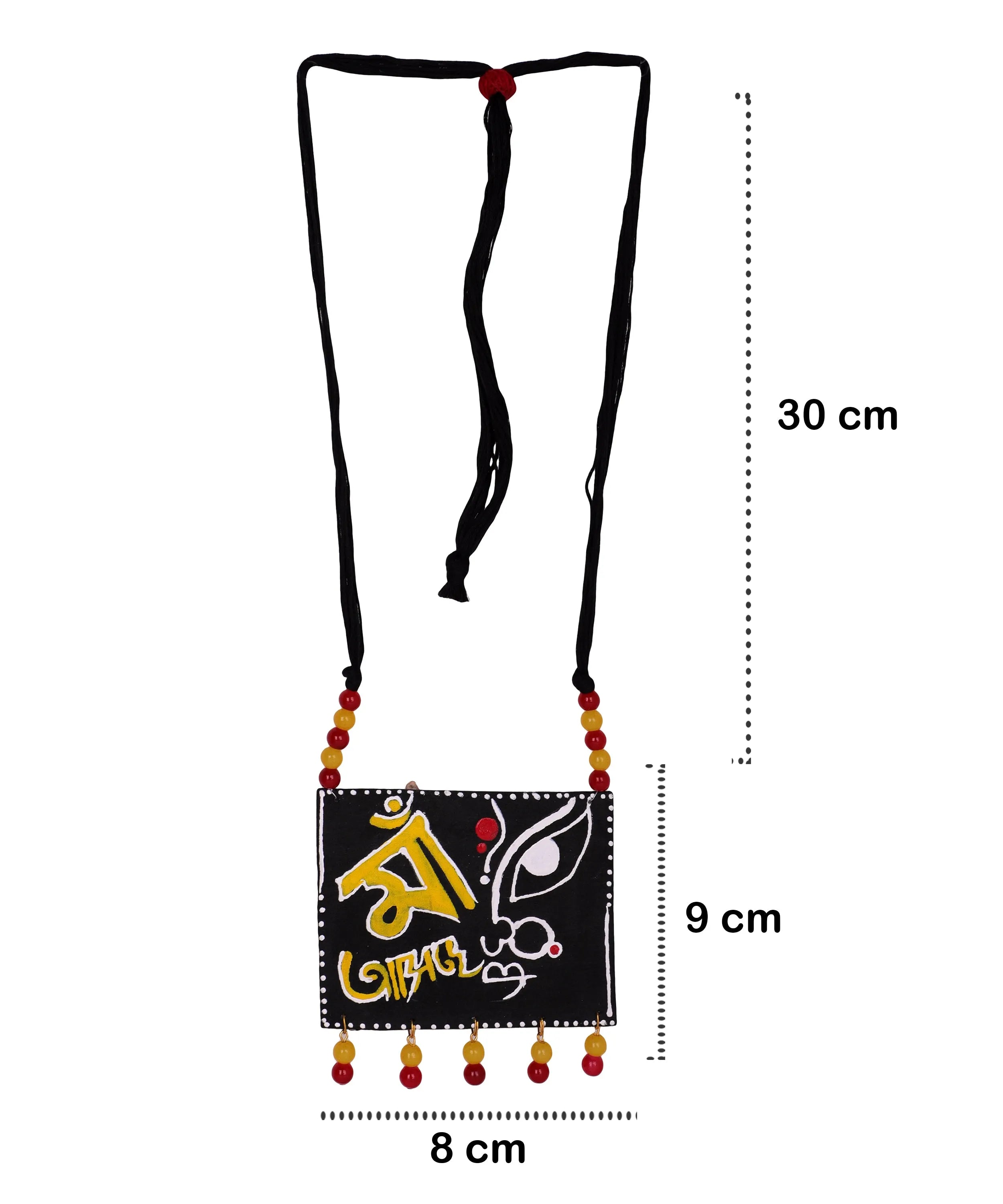 Maa Classic Multi Color Hand Painted (Necklace) HP-NP-057 - KHOJ.CITY