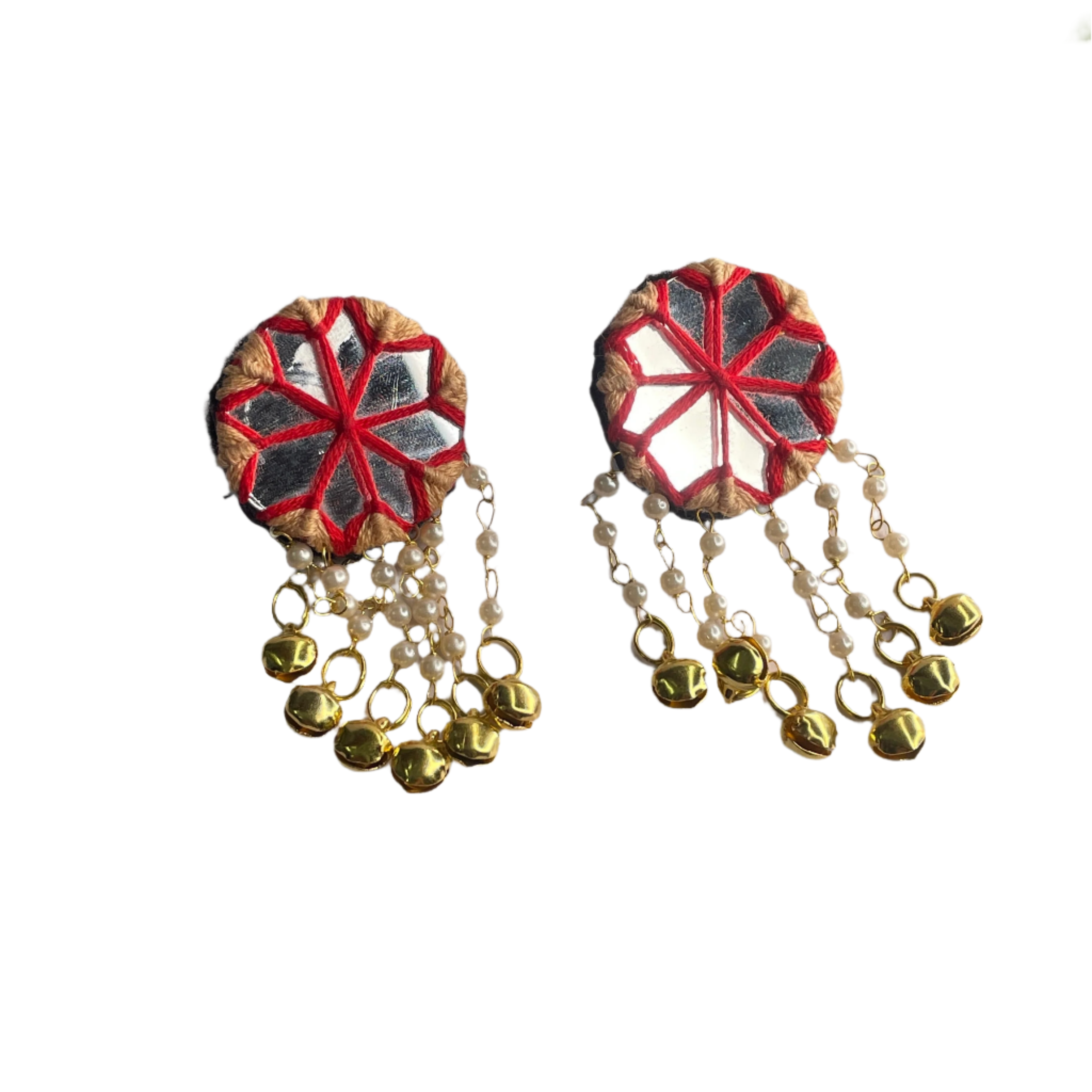 Oxidised Charms Multi Color Handmade Drop (Earrings) HM-ER-029 - KHOJ.CITY