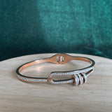 khoj city Rose Gold / Style 4 Daily Wear Anti Tarnish Bracelet Jewelry Code - 178