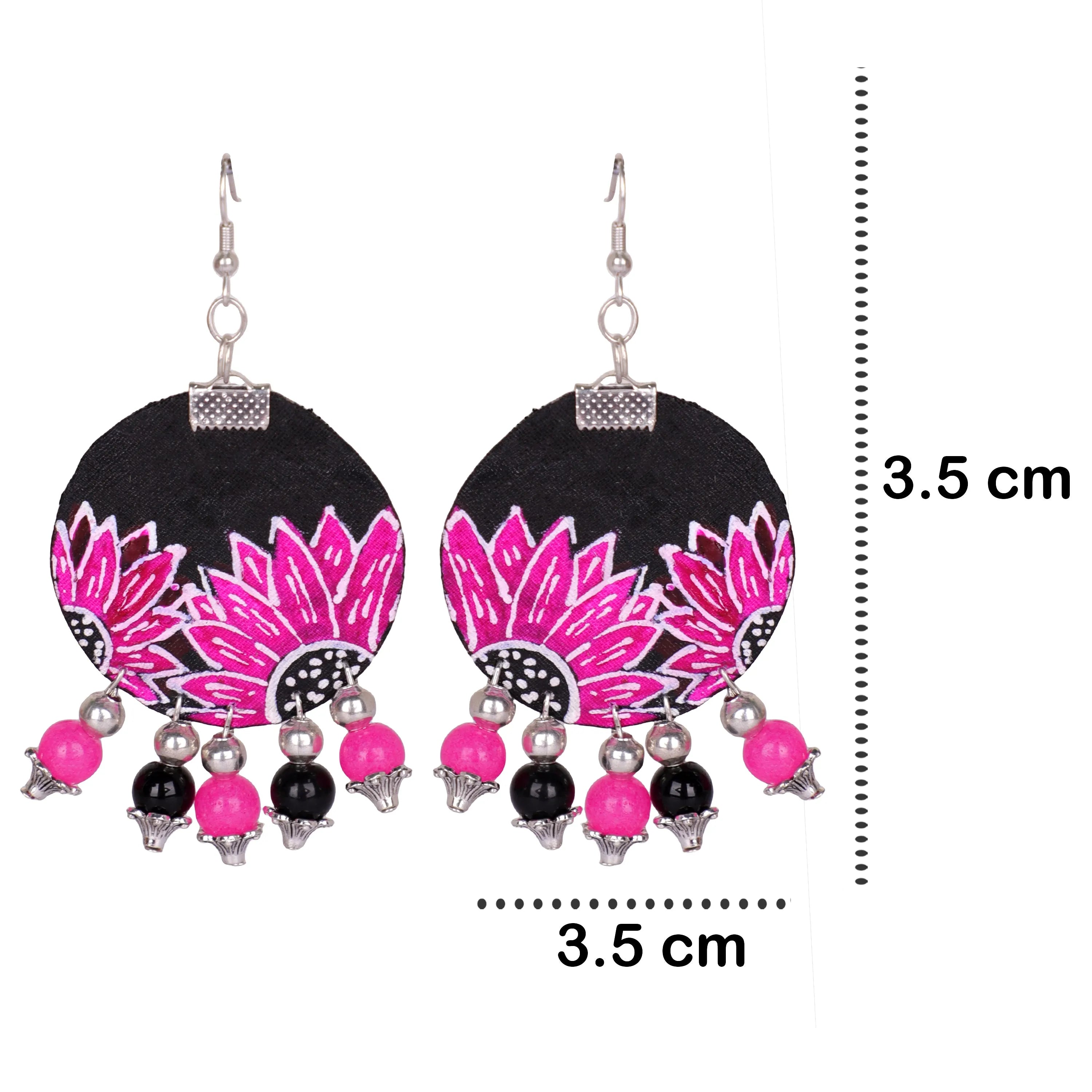 Surajmukhi Classic Multi Color Hand Painted (Earring) HP-ER-268 - KHOJ.CITY
