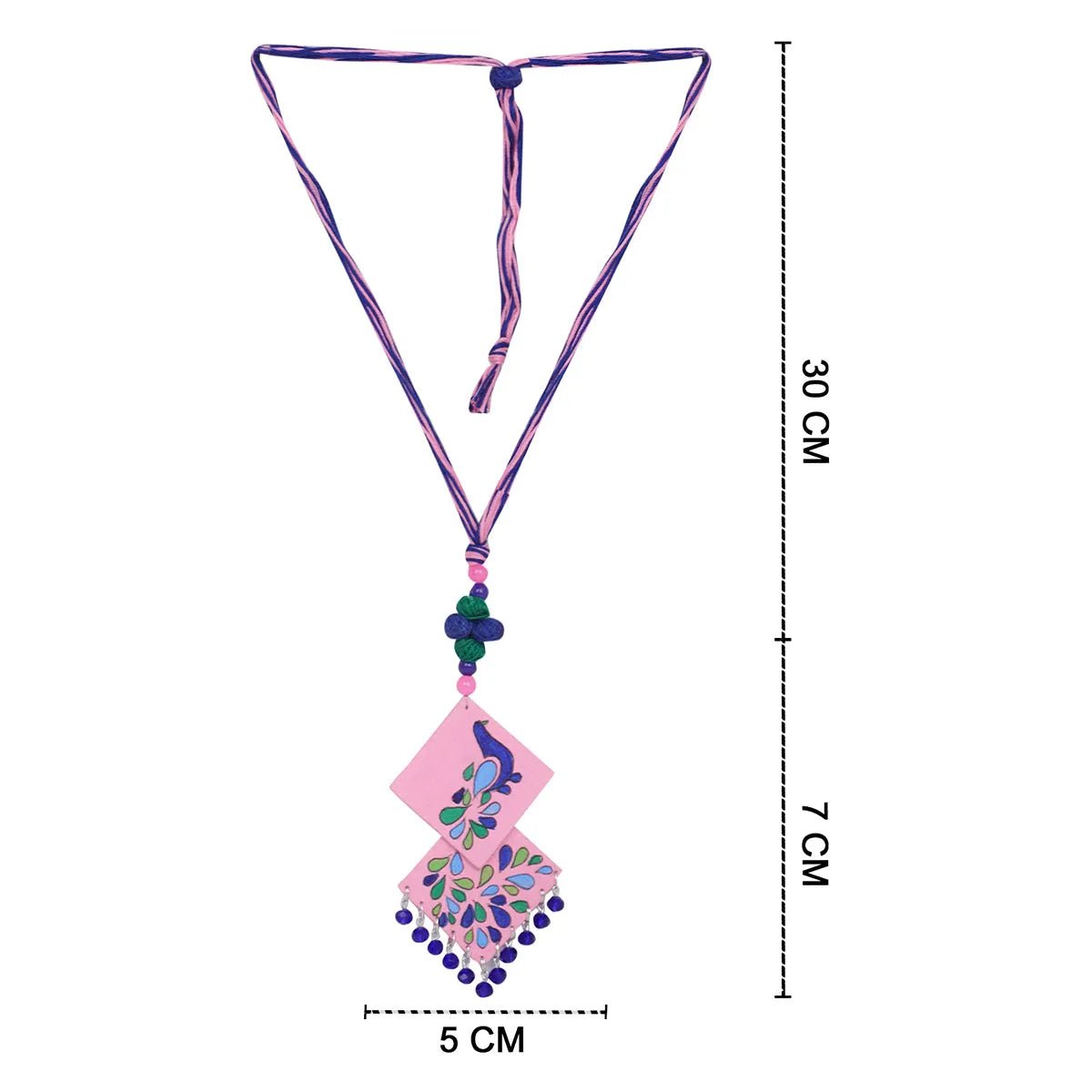 Lilac Classic Multi Color Hand Painted (Necklace) HP - NP - KHOJ.CITY