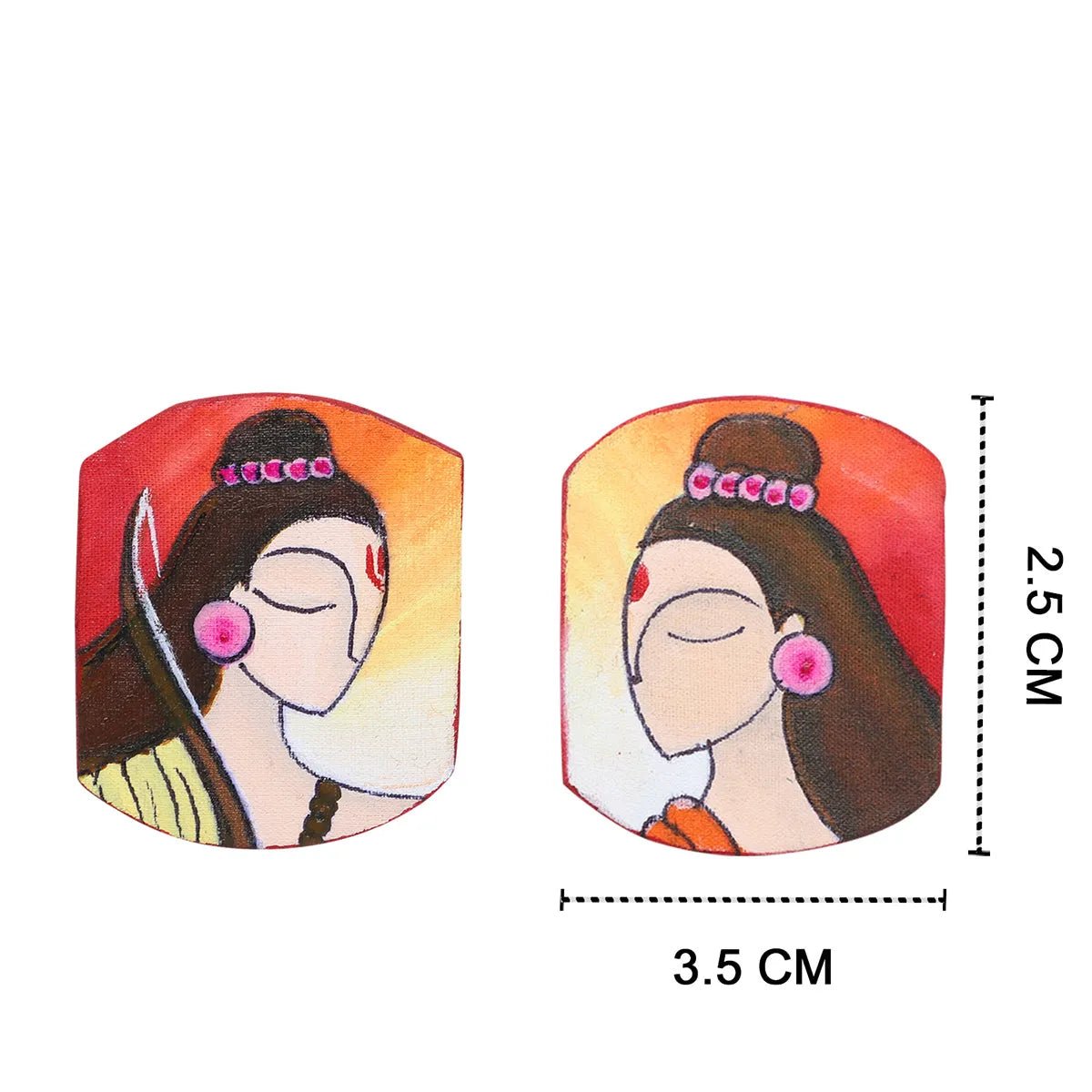 Maithili Ram Traditional Multi Color Handmade (Earrings) HP - ER - KHOJ.CITY