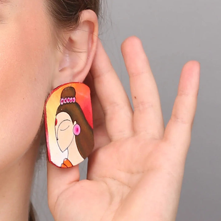 Maithili Ram Traditional Multi Color Handmade (Earrings) HP-ER