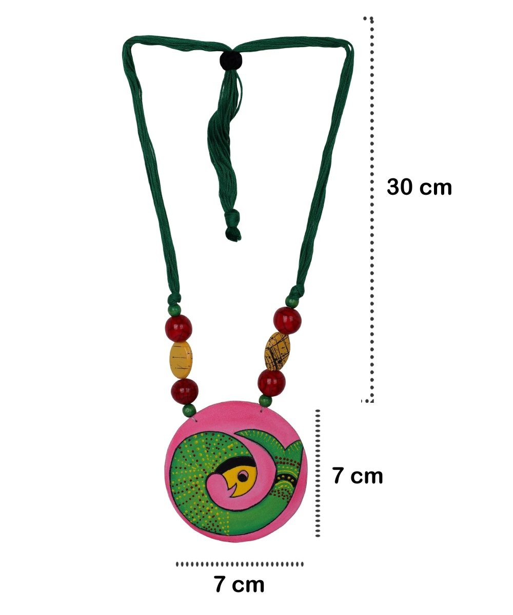 Matsya Classic Multi Color Hand Painted (Necklace Set) HP - NP - 059 - KHOJ.CITY
