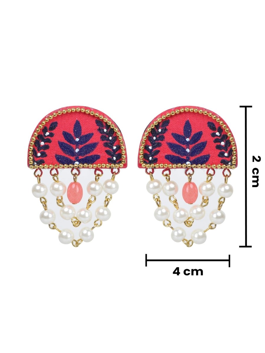 Mini Classic Multi Color Hand Painted Stud (Earrings) HP - ER - 130 - KHOJ.CITY