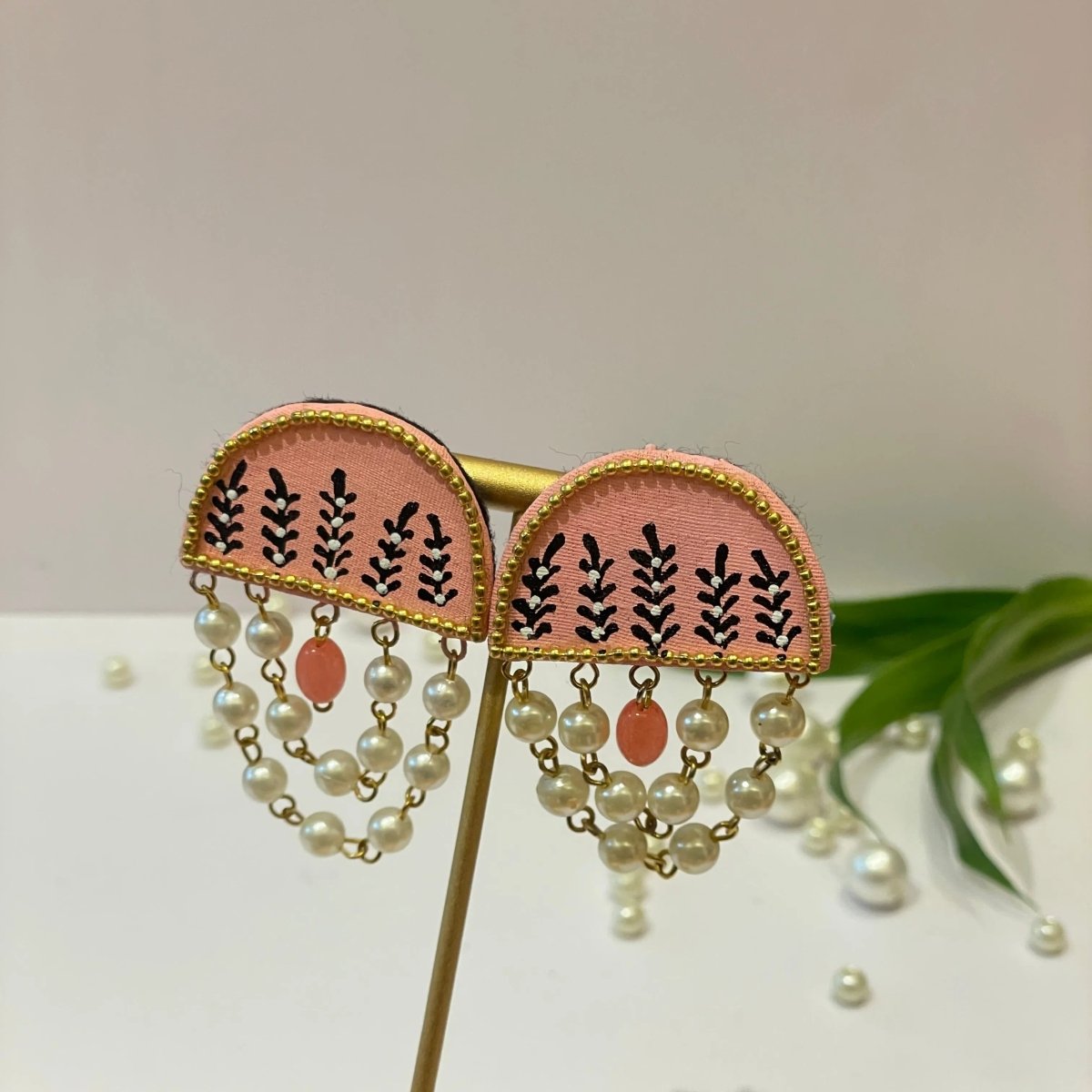 Mini Classic Multi Color Hand Painted Stud (Earrings) HP - ER - 131 - KHOJ.CITY