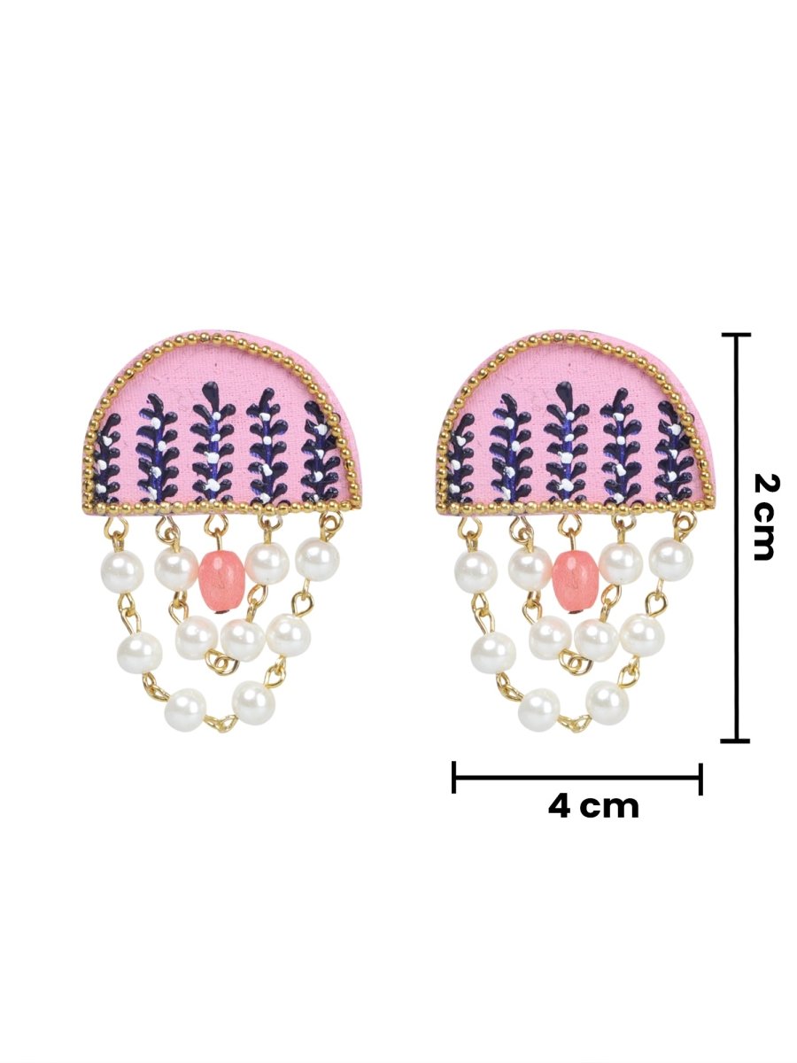 Mini Classic Multi Color Hand Painted Stud (Earrings) HP - ER - 131 - KHOJ.CITY
