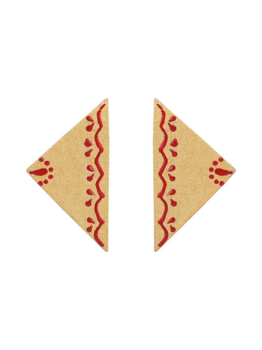 Mini Classic Multi Color Hand Painted Stud (Earrings) HP - ER - 241 - KHOJ.CITY