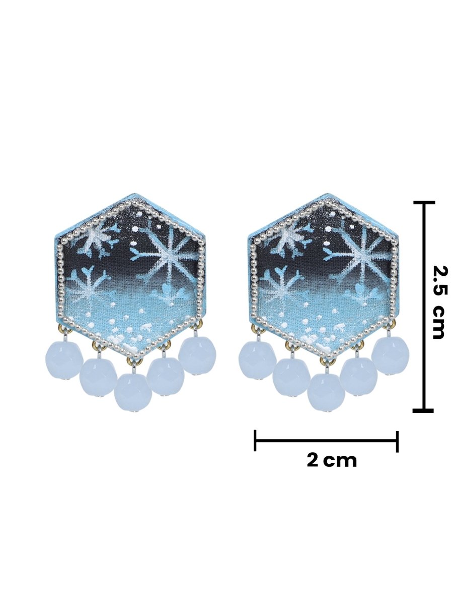 Mini Classic Multi Color Hand Painted Stud (Earrings) HP - ER - 242 - KHOJ.CITY