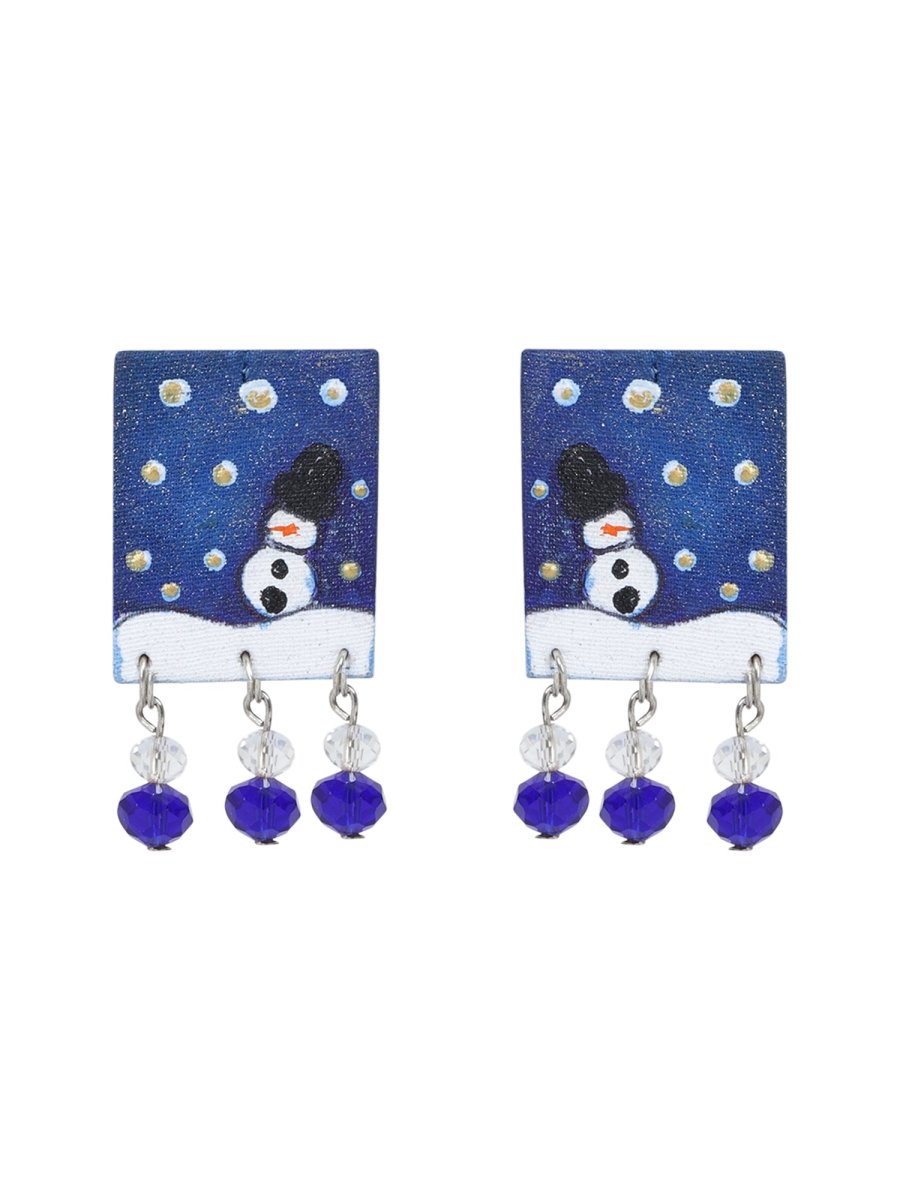 Mini Classic Multi Color Hand Painted Stud (Earrings) HP - ER - 245 - KHOJ.CITY