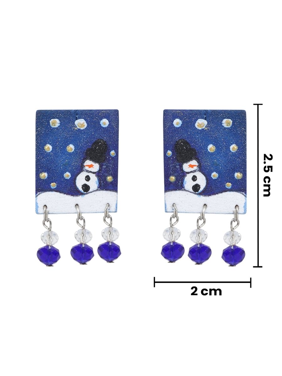 Mini Classic Multi Color Hand Painted Stud (Earrings) HP - ER - 245 - KHOJ.CITY