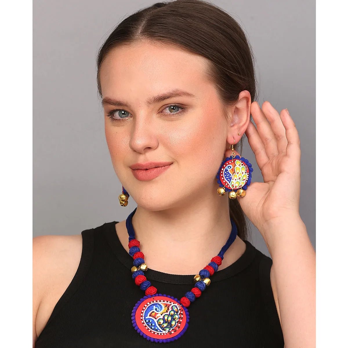 Mohana Classic Multi Color Handmade (Necklace set) HP - NP - KHOJ.CITY