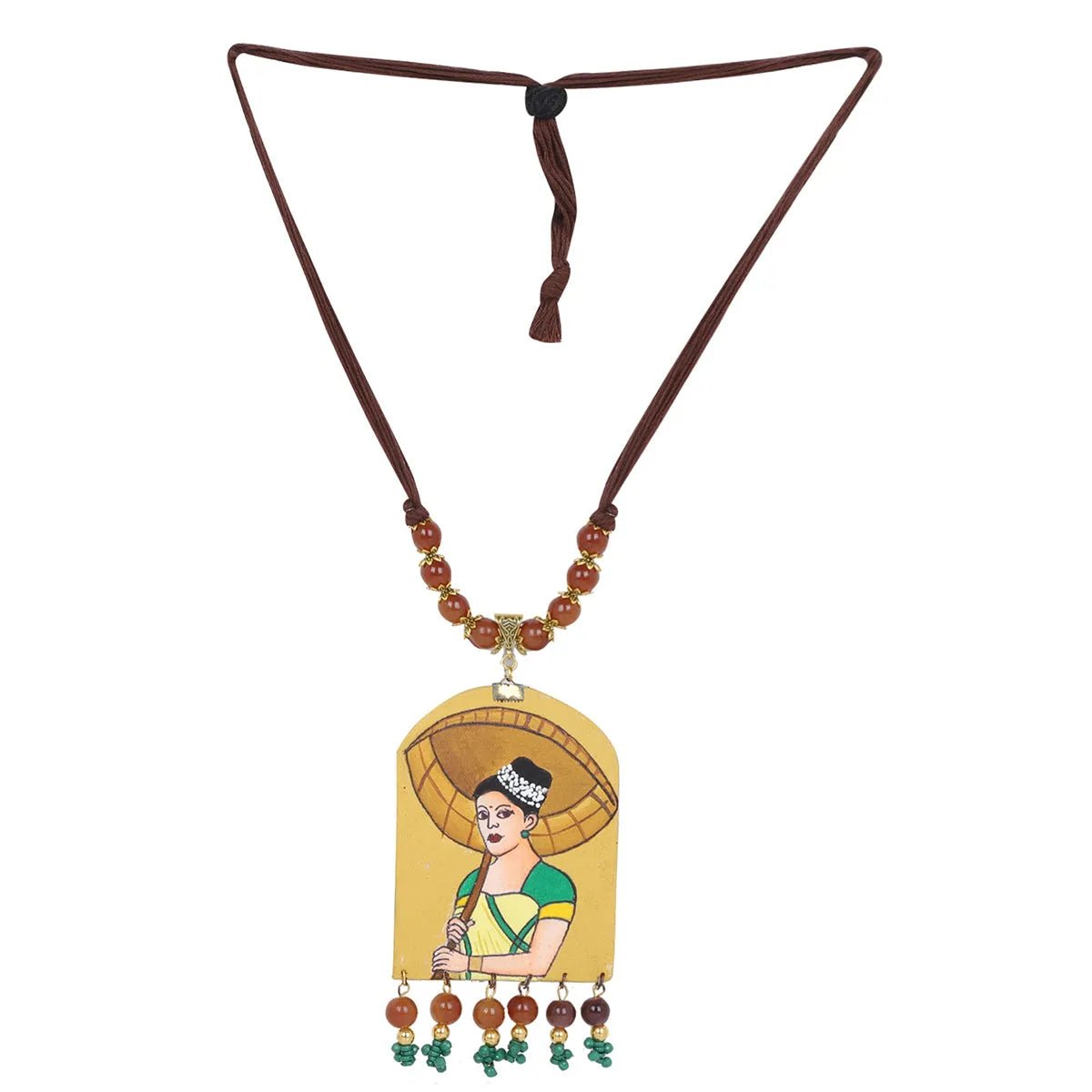 Naari Classic Multi Color Hand Painted (Necklace) HP - NP - 069 - KHOJ.CITY