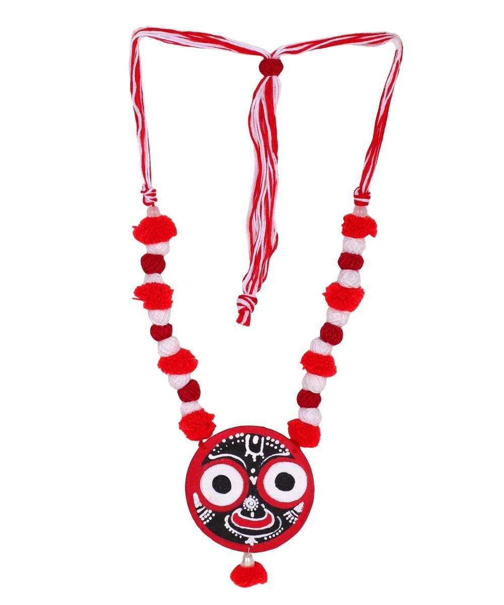 Narayana Jagannath Traditional Multi Color Hand Painted (Necklace) HP - NP - 155 - KHOJ.CITY