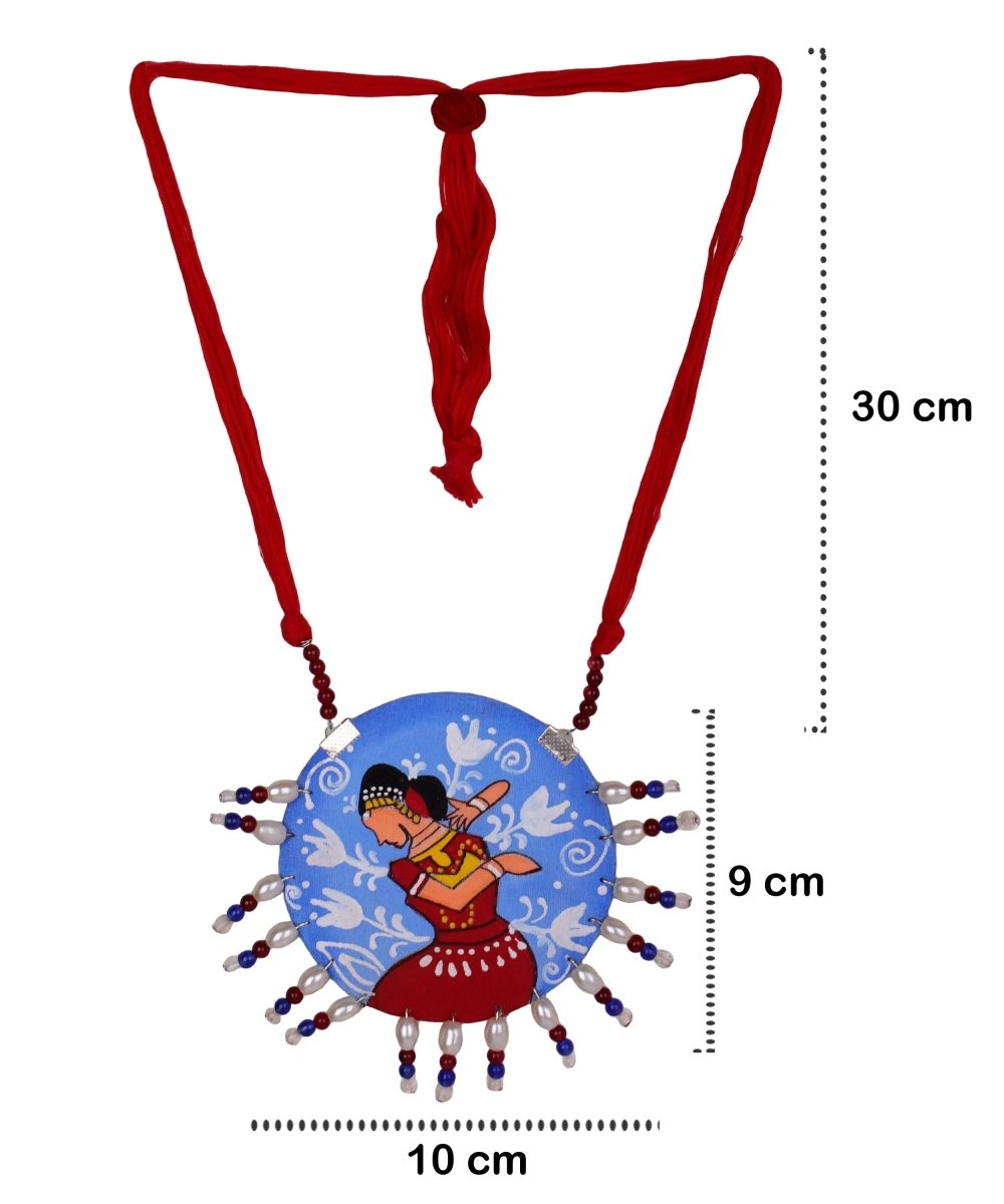 Natyam Classic Multi Color Hand Painted (Necklace) HP - NP - 073 - KHOJ.CITY