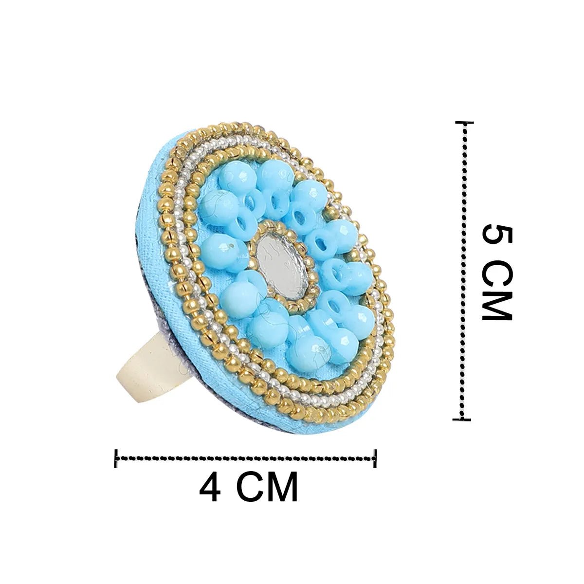 Navy Classic Multi Color Handmade (Ring) HM - RG - KHOJ.CITY