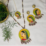Nayana Handpainted Yellow (Haldi shaadi set) - KHOJ.CITY